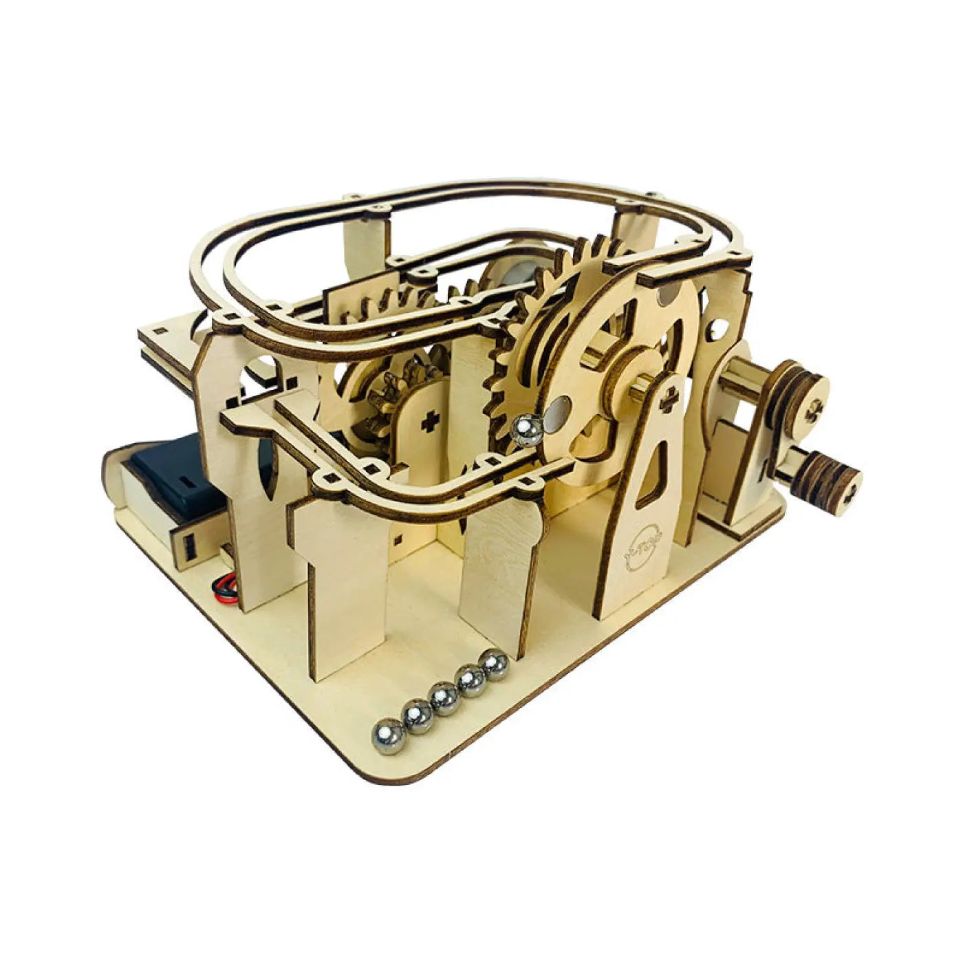 The Ball Depot puzzle ball: Building Track Ball Wooden Puzzle