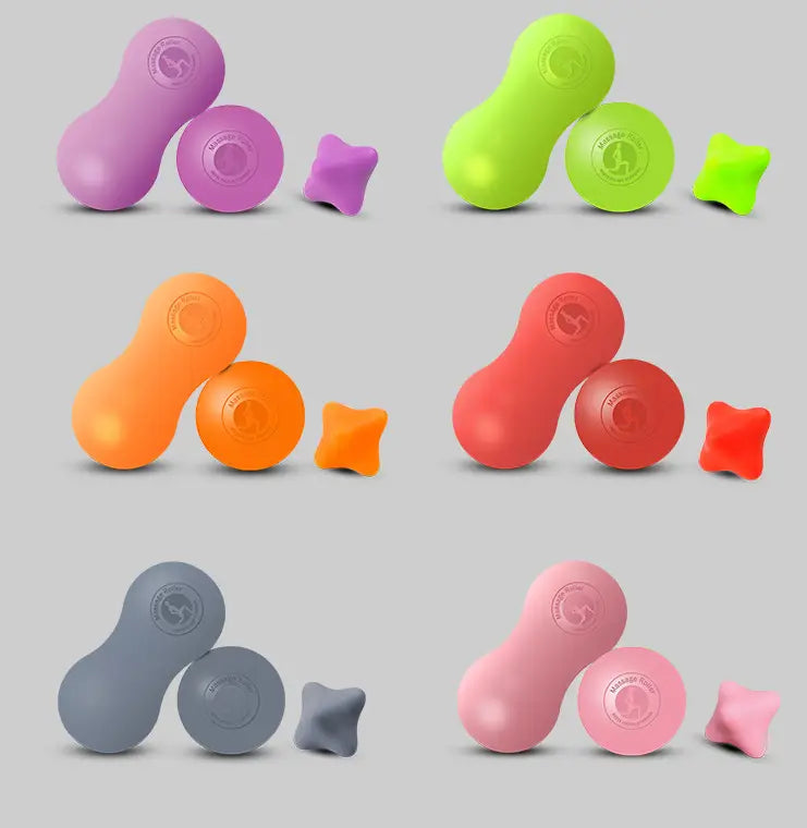 Double Peanut Fascia Massage Ball Set
