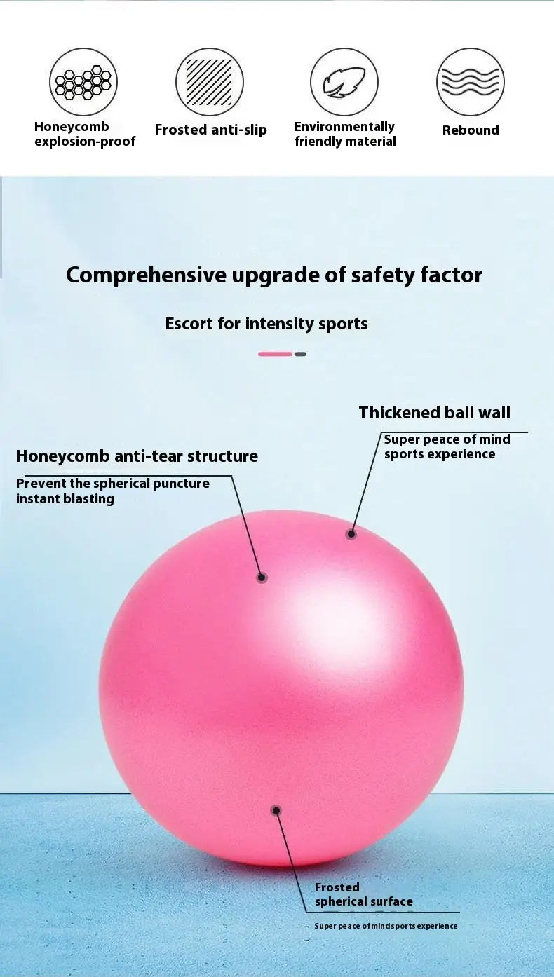 Pink frosted Pelvic Floor Fitness Ball with honeycomb anti-tear structure