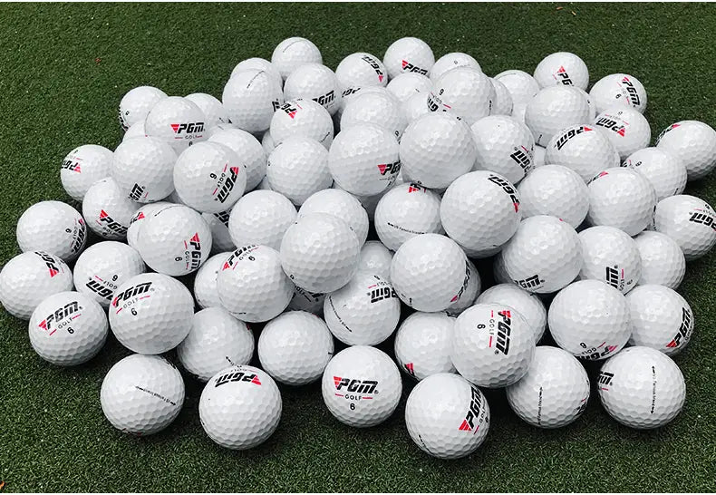 Three-tier Match Golf Ball: white PGM golf balls with red black branding dimples