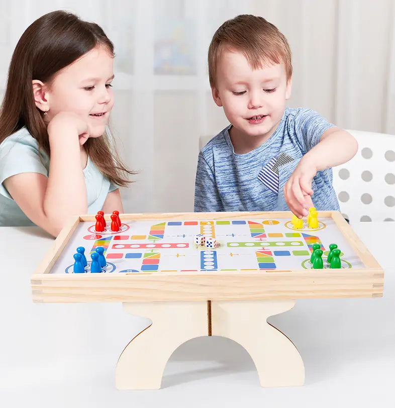 Wooden Tabletop Football Children’s Soccer Game