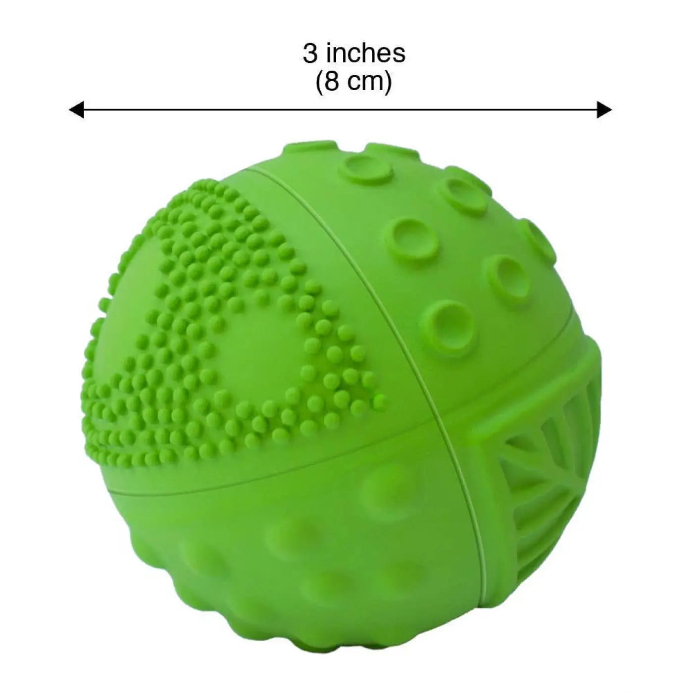 CaaOcho Natural Rubber Toys sensory ball: CaaOcho Natural Rubber 3" Sensory Ball Meadow