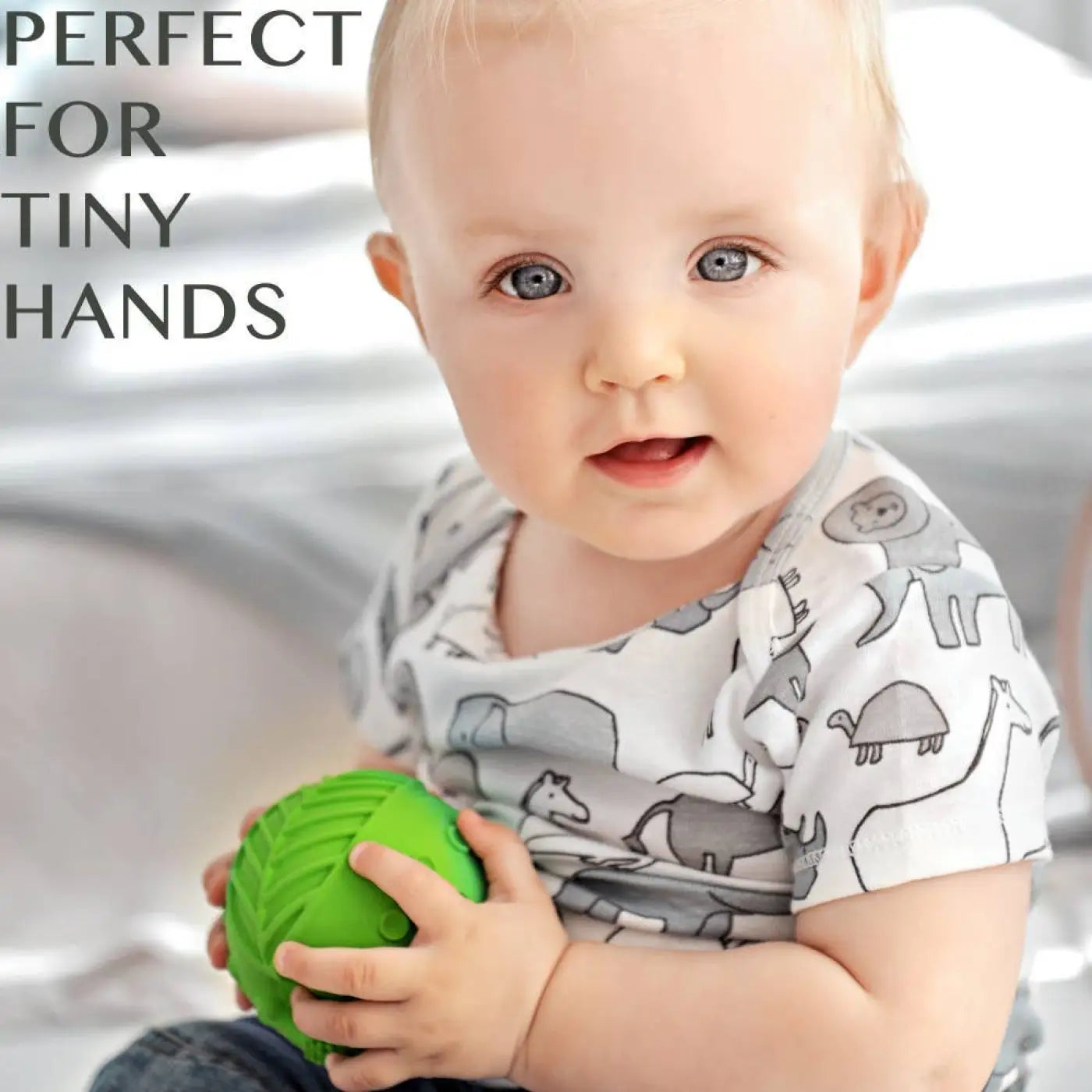 CaaOcho Natural Rubber Toys sensory ball: CaaOcho Natural Rubber 3" Sensory Ball Meadow
