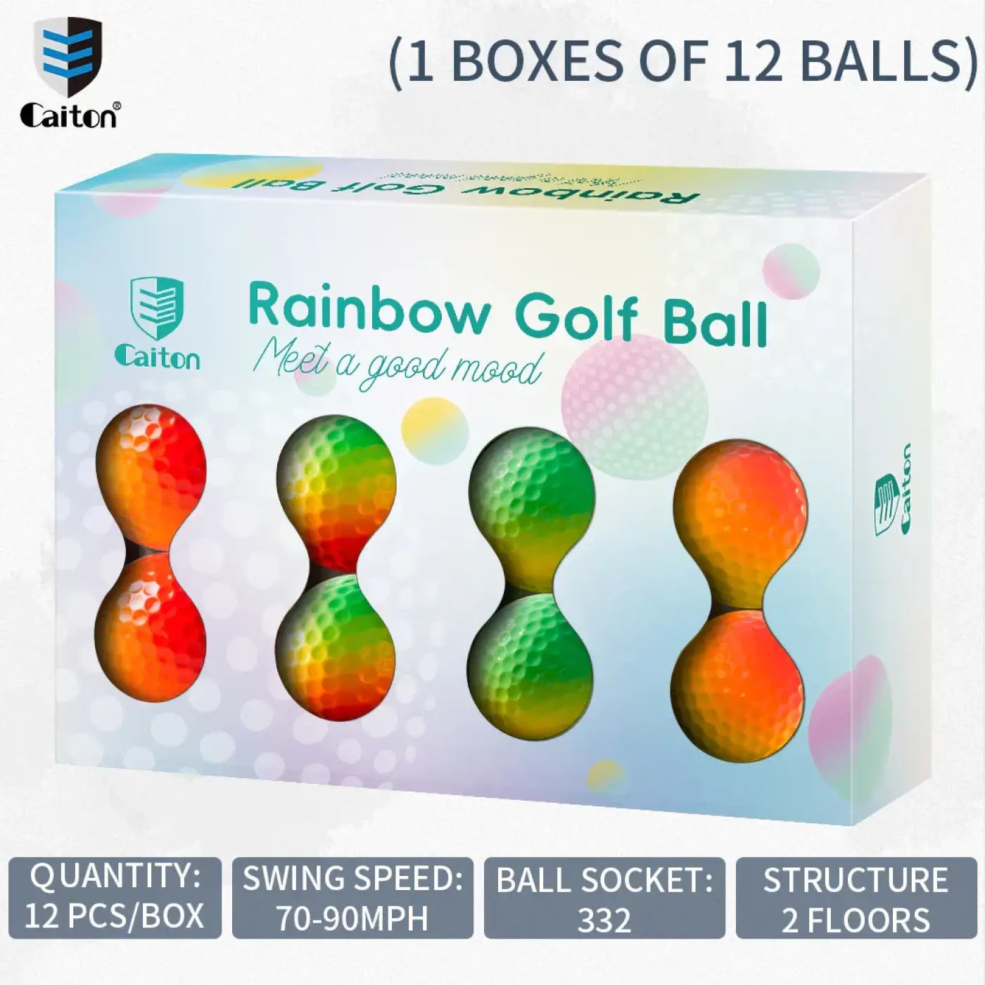The Ball Depot golf ball: Caiton 12/3PCS Pro Gradient Golf Balls