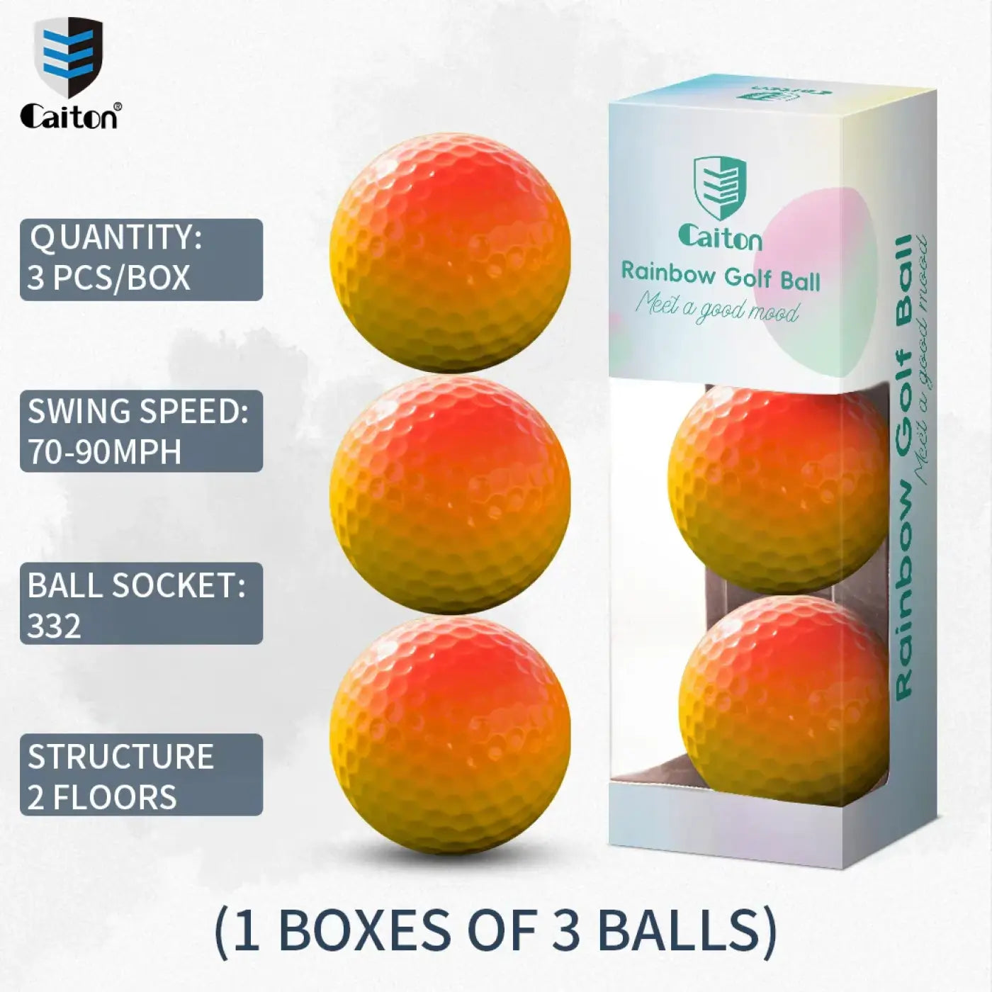 The Ball Depot golf ball: Caiton 12/3PCS Pro Gradient Golf Balls