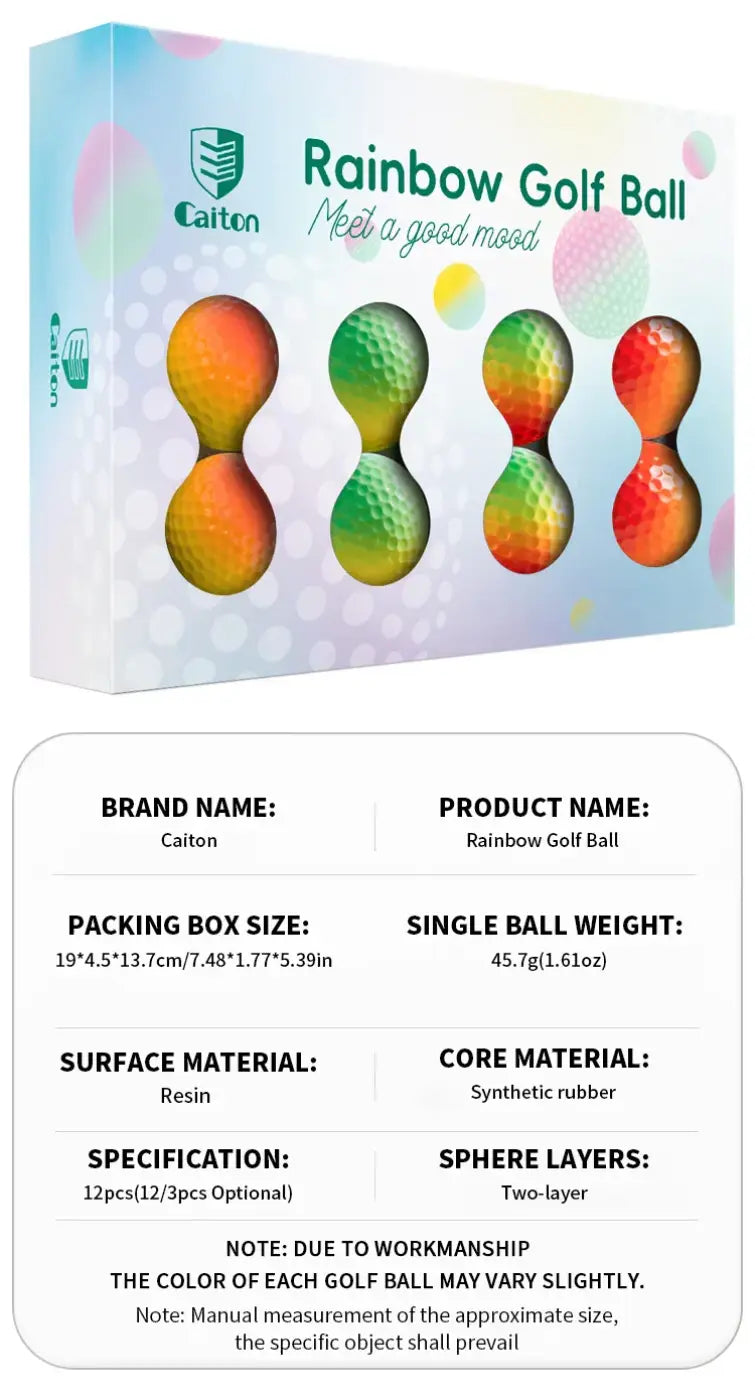 The Ball Depot golf ball: Caiton 12/3PCS Pro Gradient Golf Balls