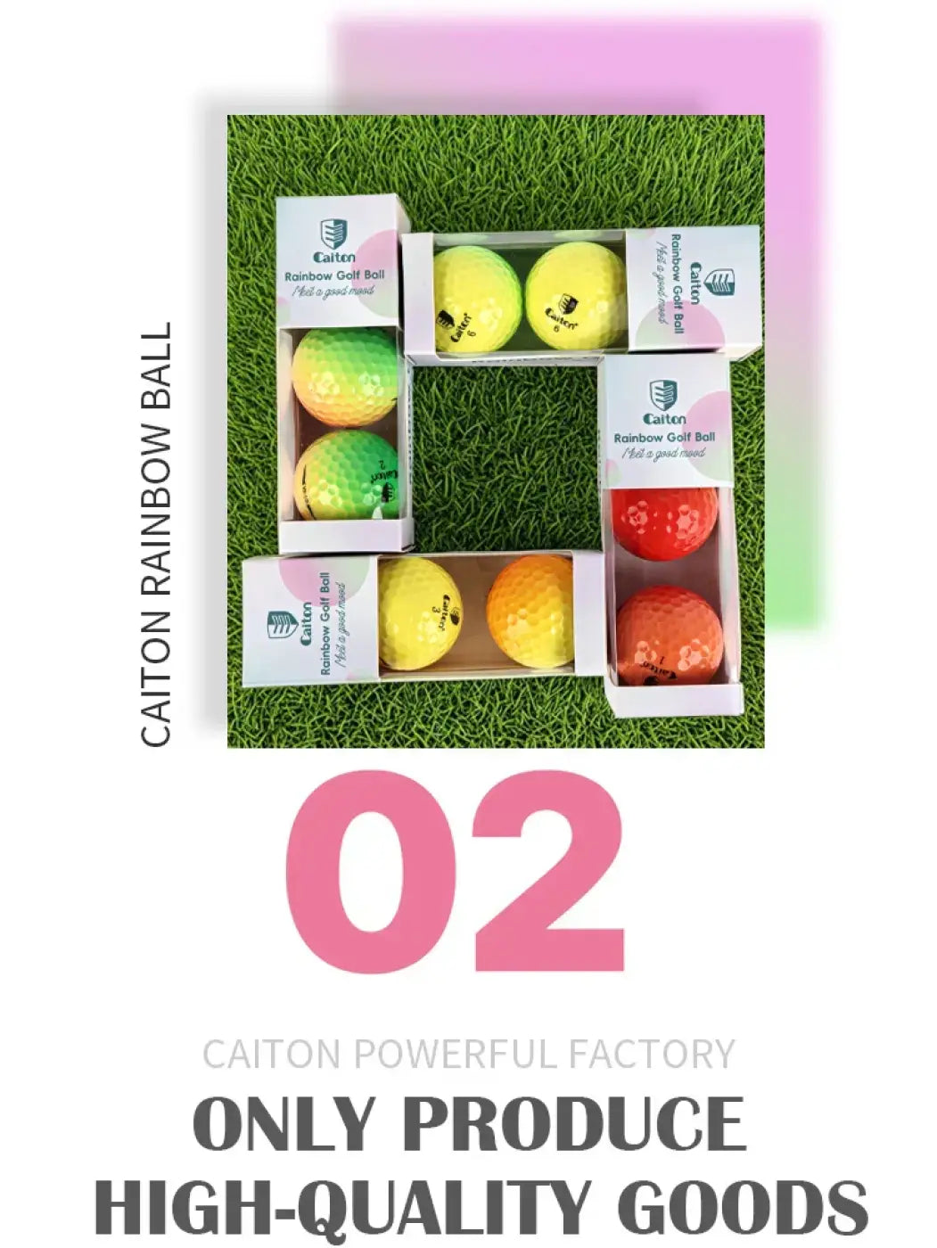 The Ball Depot golf ball: Caiton 12/3PCS Pro Gradient Golf Balls