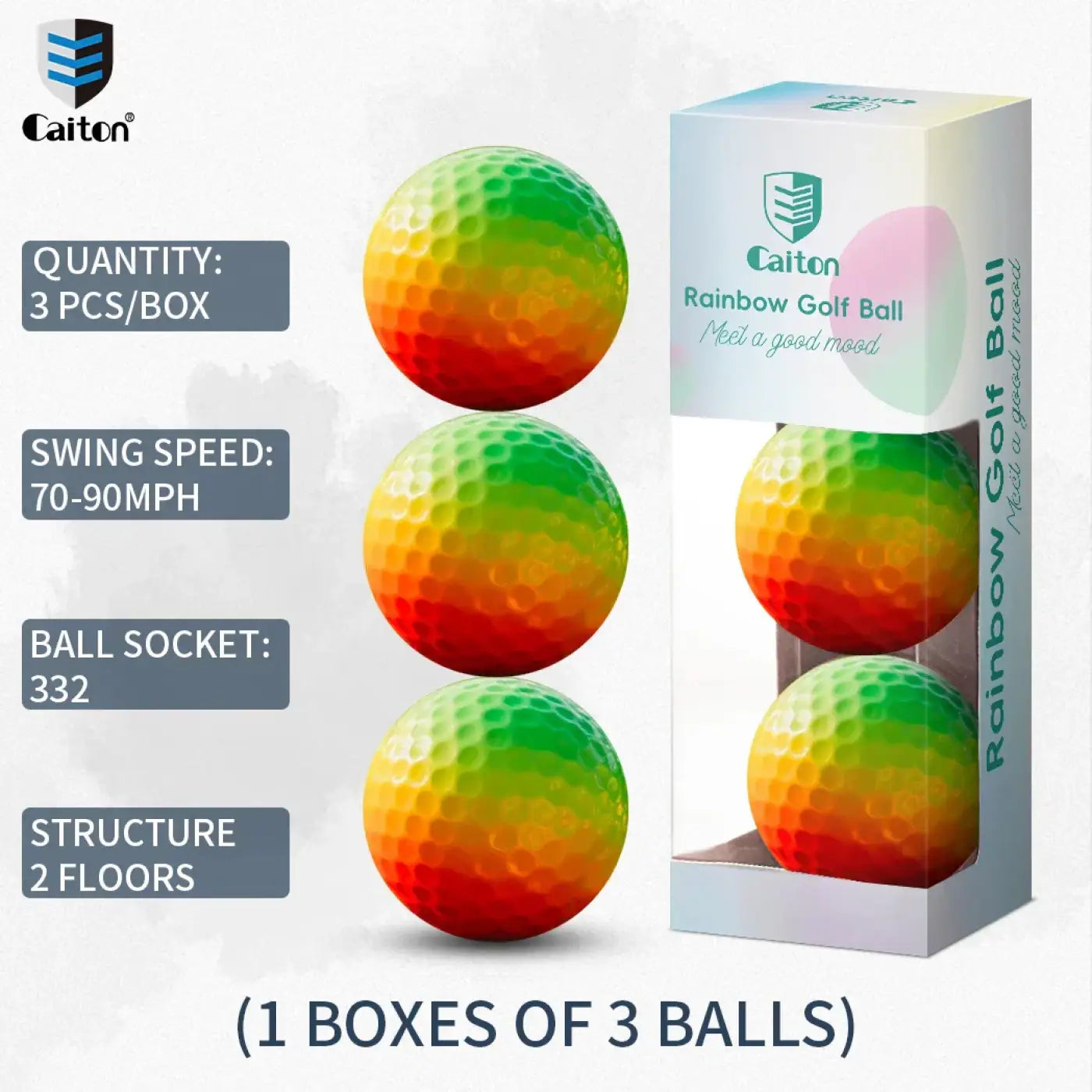 The Ball Depot golf ball: Caiton 12/3PCS Pro Gradient Golf Balls