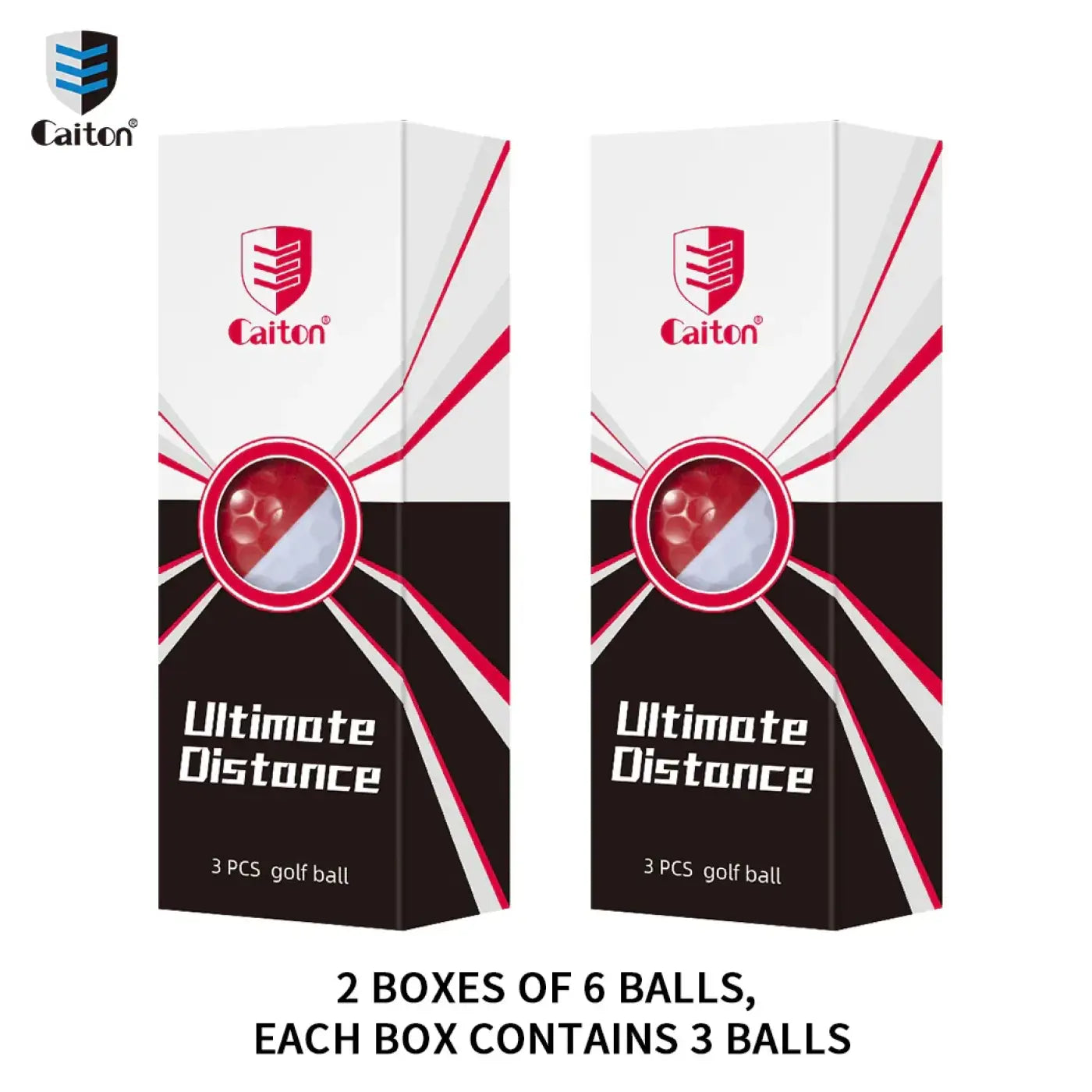 The Ball Depot golf ball: Caiton 12/6/3pcs Three-layer High Rebound pro Ball