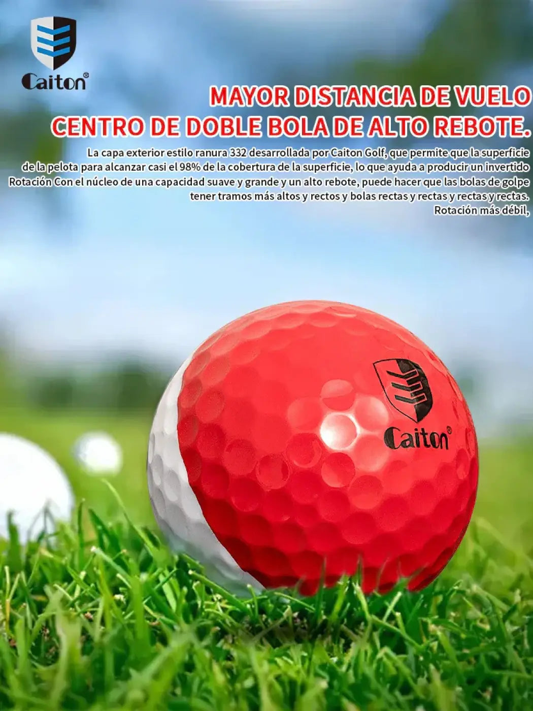 The Ball Depot golf ball: Caiton 12/6/3pcs Three-layer High Rebound pro Ball