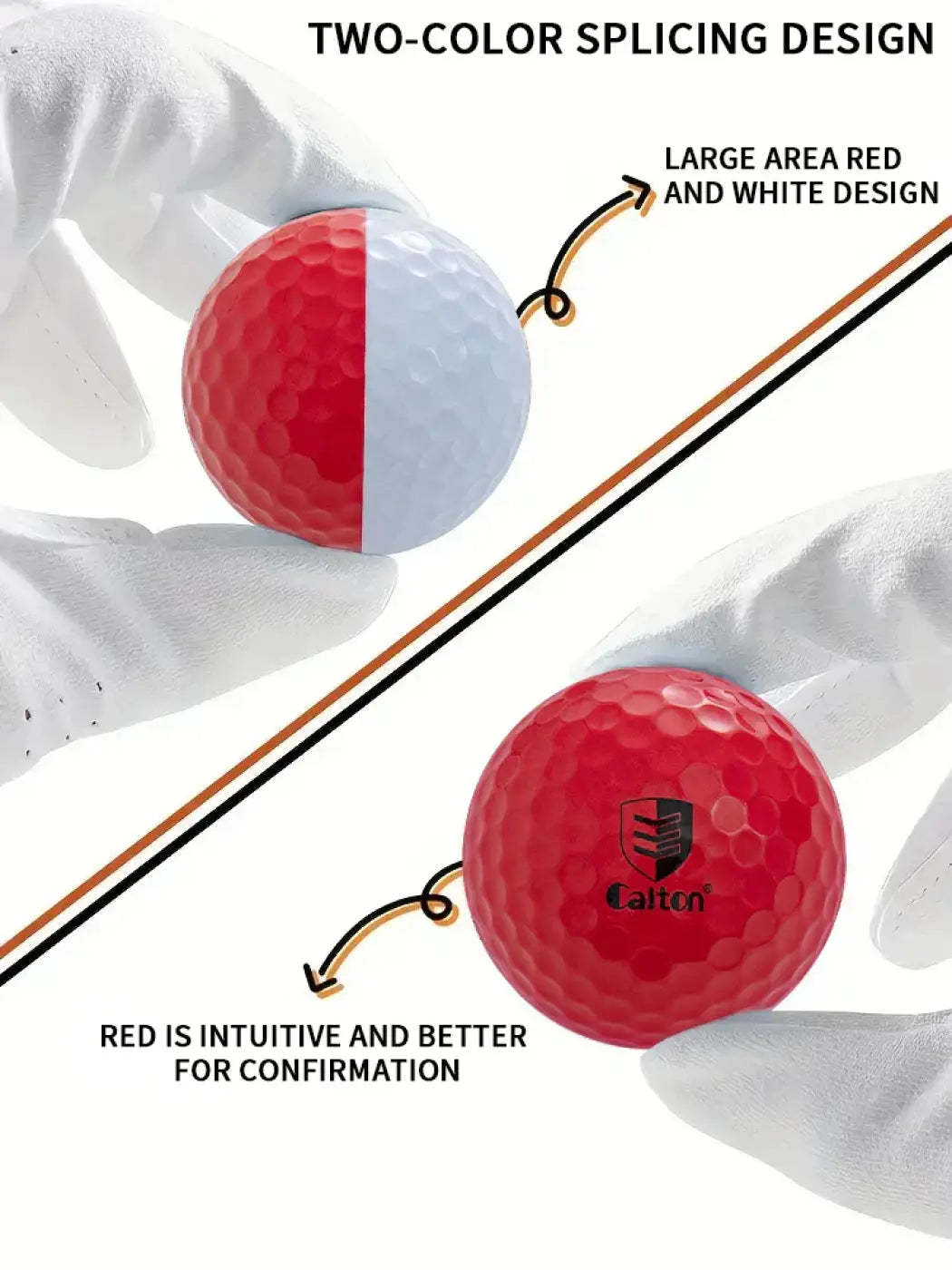 The Ball Depot golf ball: Caiton 12/6/3pcs Three-layer High Rebound pro Ball