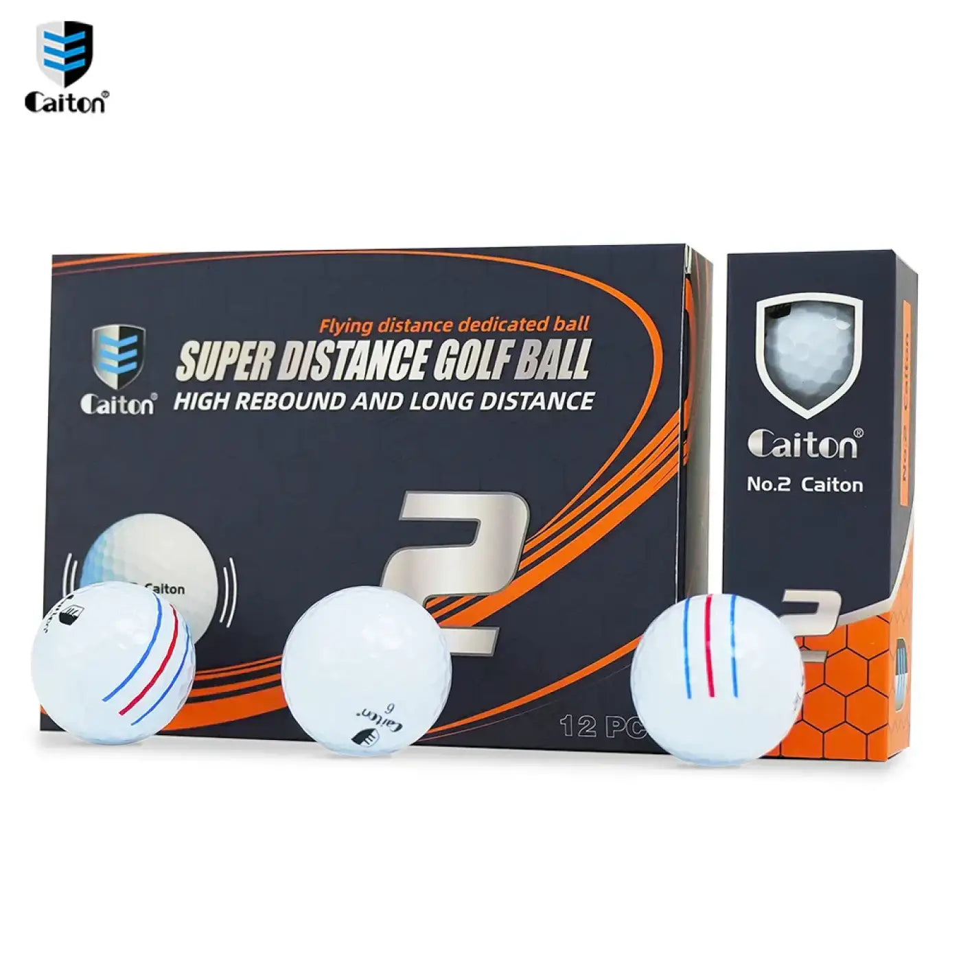 The Ball Depot golf ball: Caiton 12pcs Super Long Distance Golf Ball