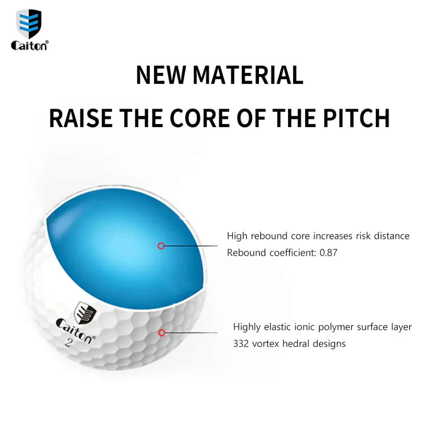 The Ball Depot golf ball: Caiton 12pcs Super Long Distance Golf Ball