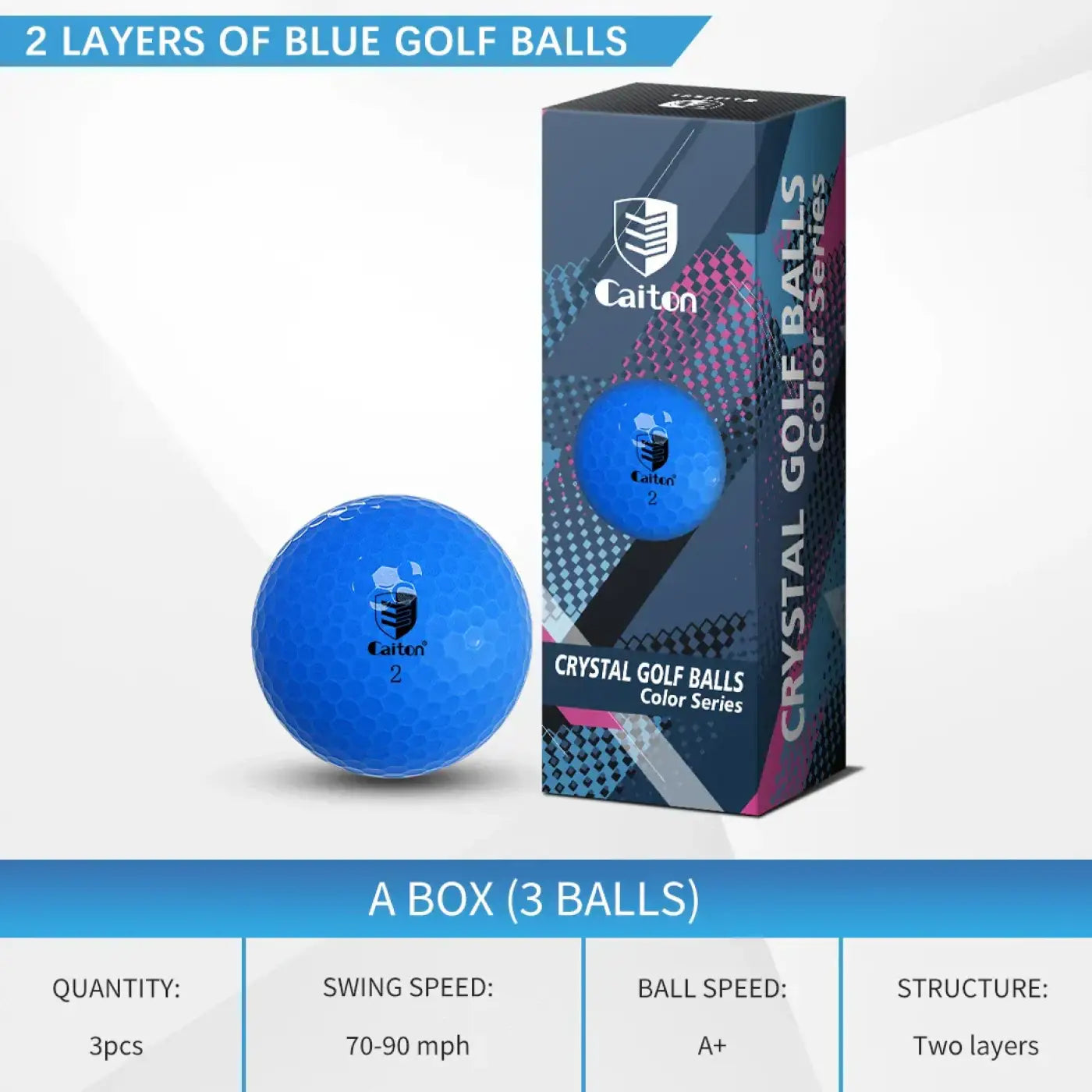 The Ball Depot golf ball: Caiton Blue Golf Balls – 12/6/3pcs