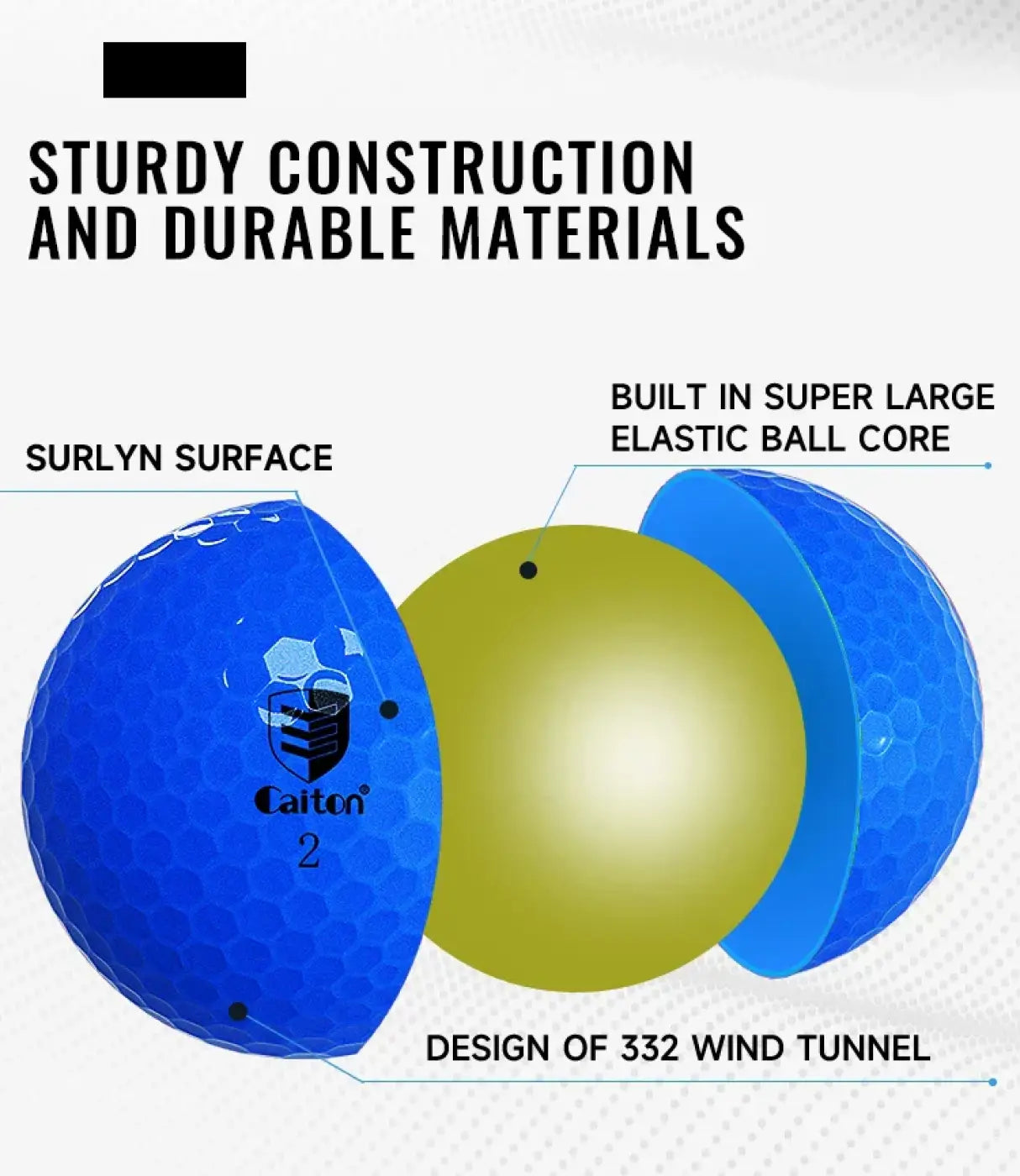 The Ball Depot golf ball: Caiton Blue Golf Balls – 12/6/3pcs