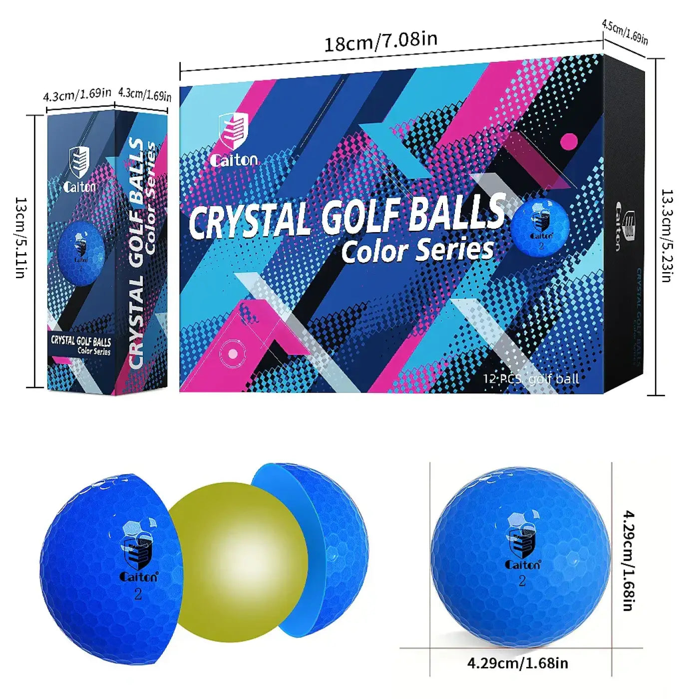 The Ball Depot golf ball: Caiton Blue Golf Balls – 12/6/3pcs