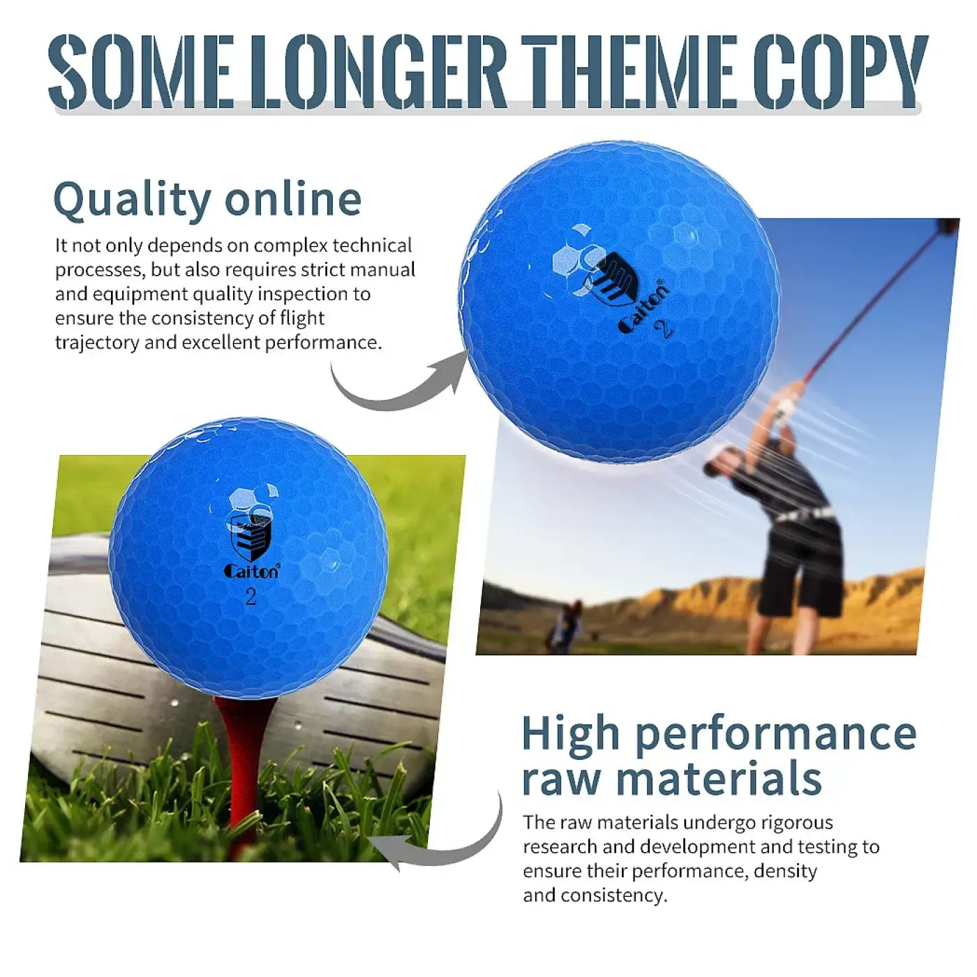The Ball Depot golf ball: Caiton Blue Golf Balls – 12/6/3pcs