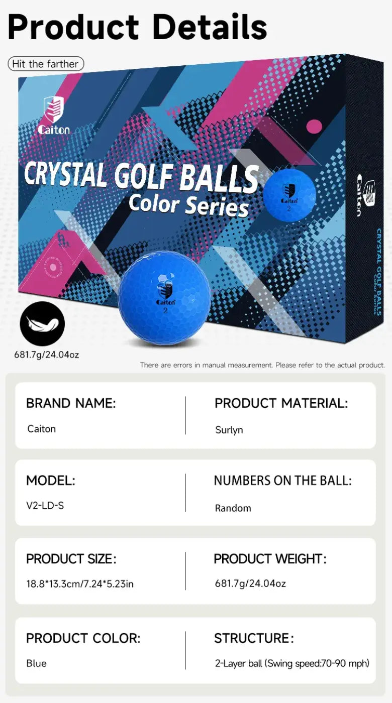 The Ball Depot golf ball: Caiton Blue Golf Balls – 12/6/3pcs