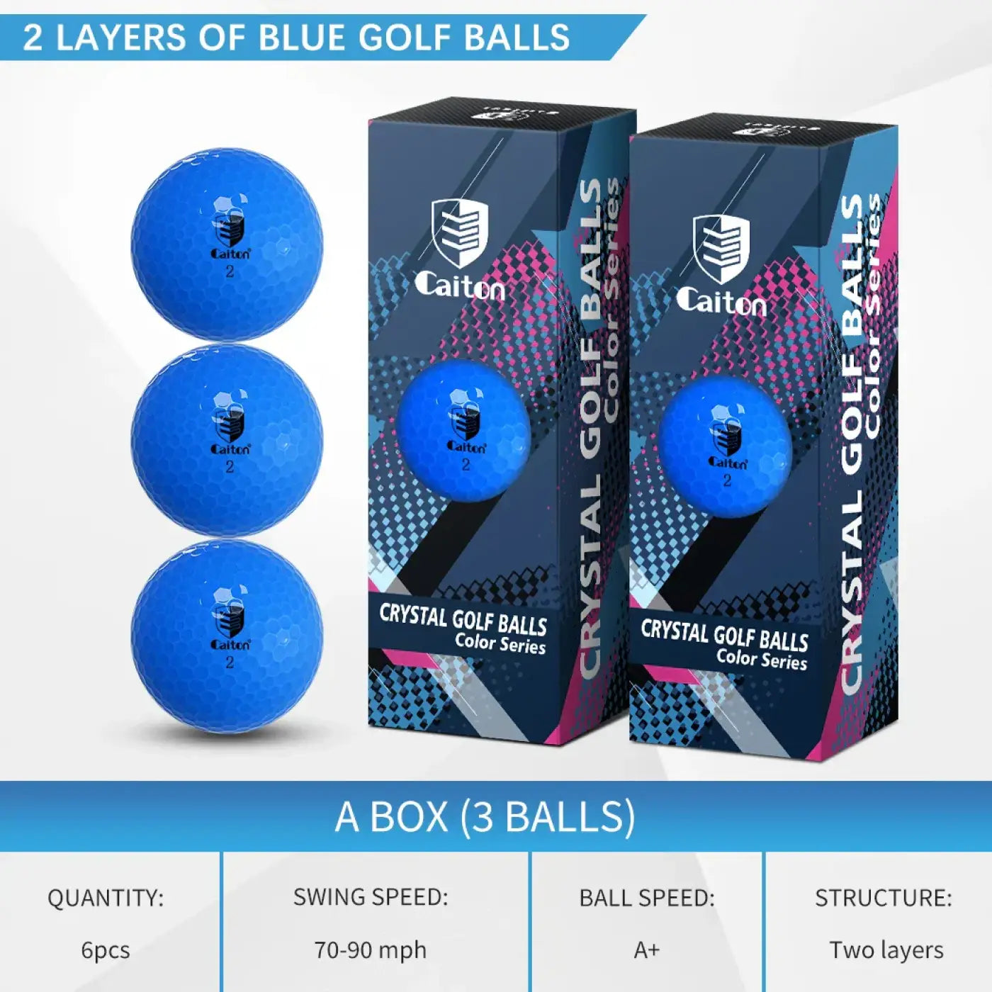 The Ball Depot golf ball: Caiton Blue Golf Balls – 6pcs or 3pcs