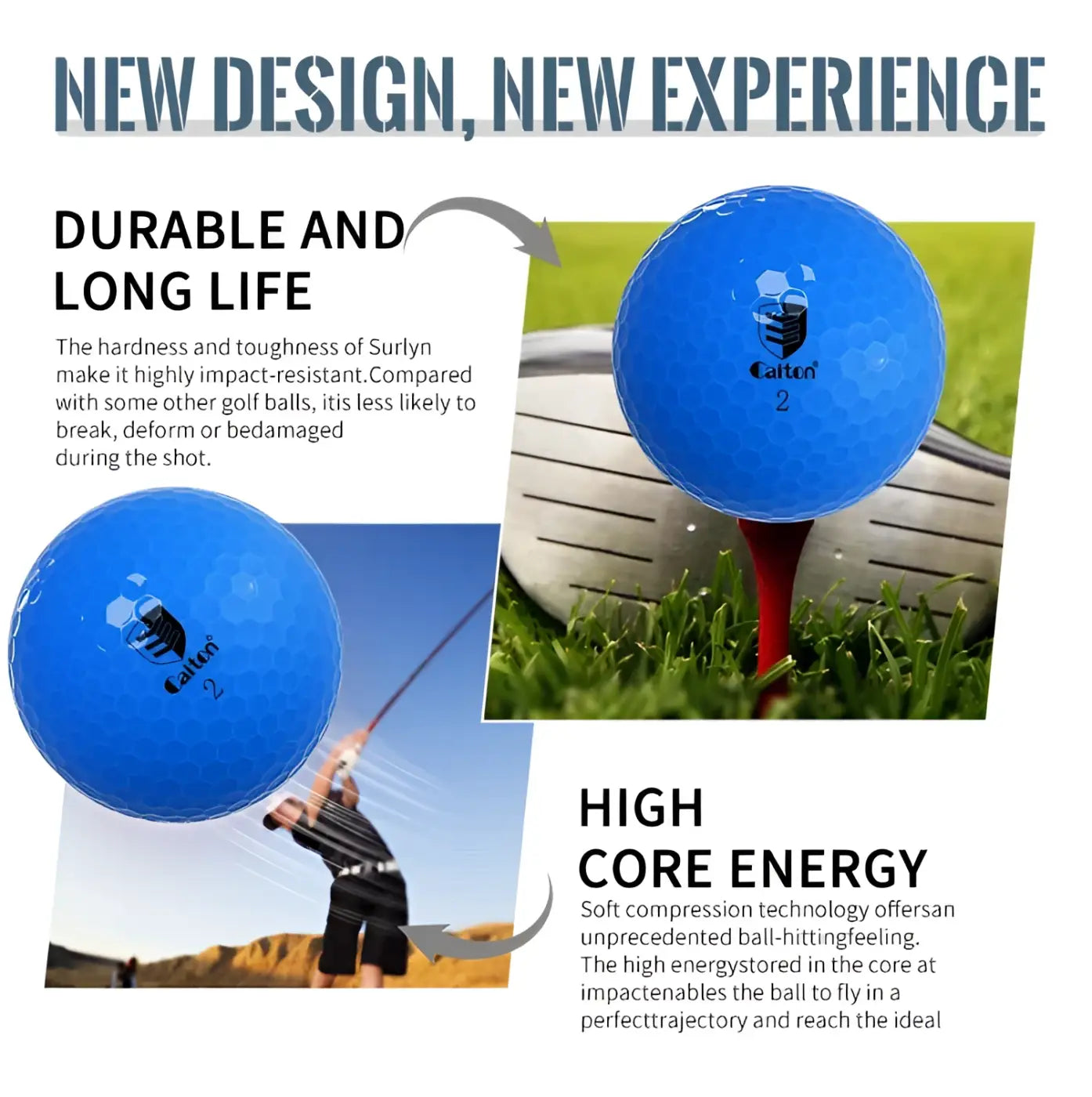 The Ball Depot golf ball: Caiton Blue Golf Balls – 6pcs or 3pcs