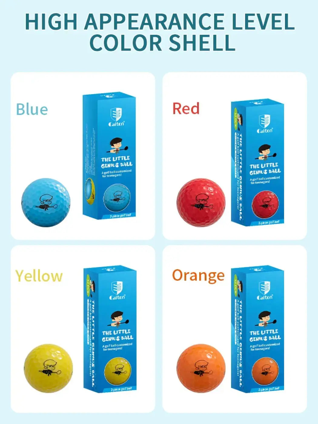 The Ball Depot golf ball: Caiton Cartoon Youth 2-Layer Long Distance Balls