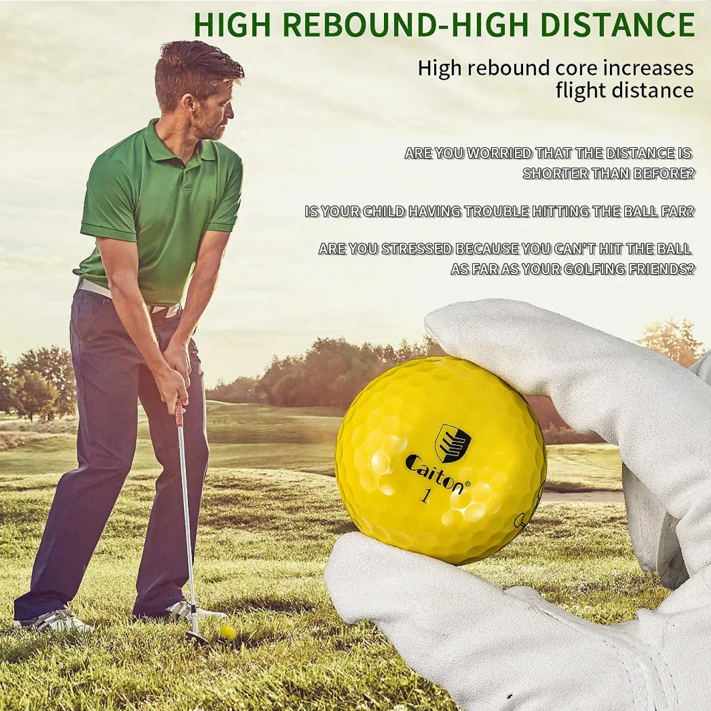 The Ball Depot golf ball: Caiton Cartoon Youth 2-Layer Long Distance Balls
