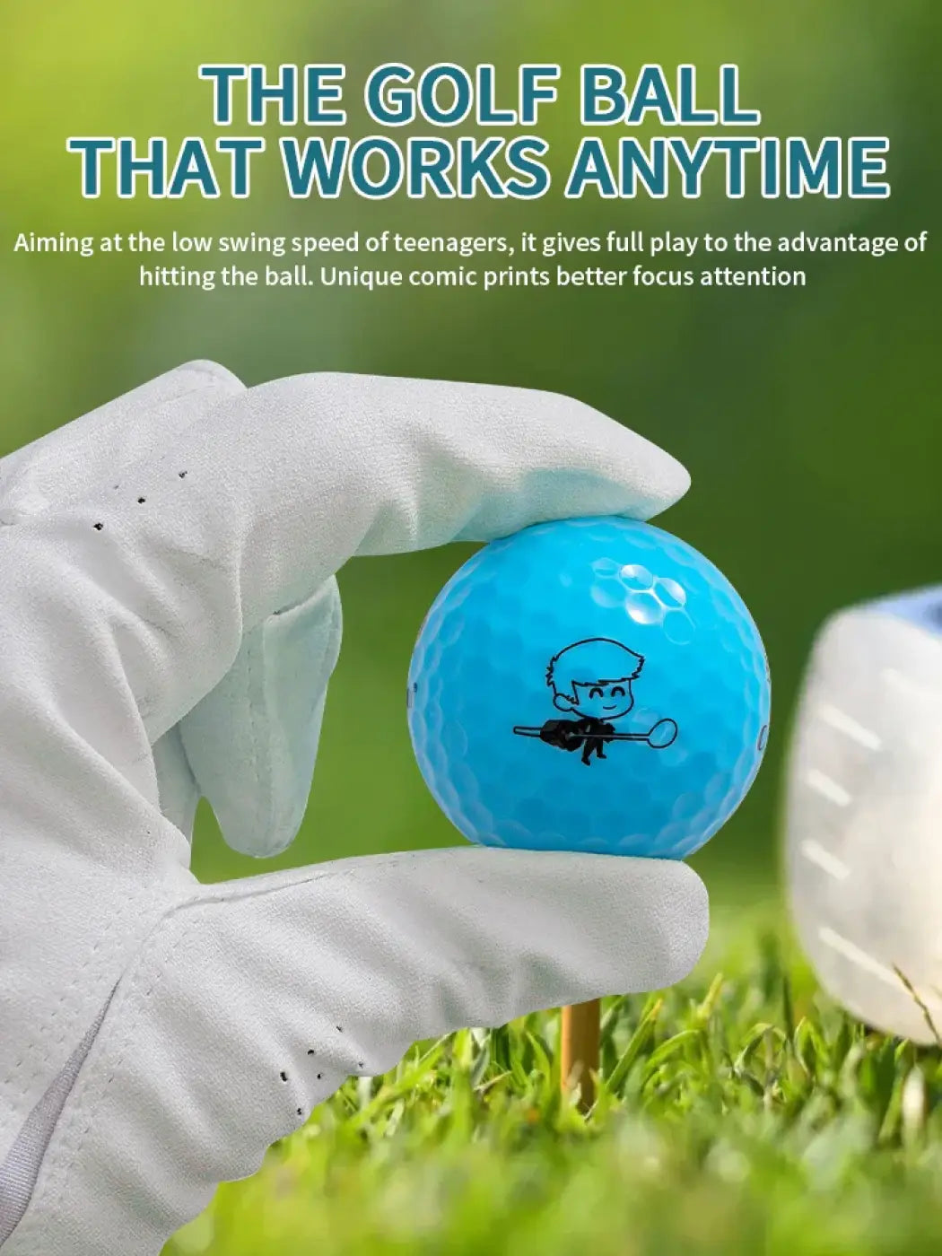 The Ball Depot golf ball: Caiton Cartoon Youth 2-Layer Long Distance Balls