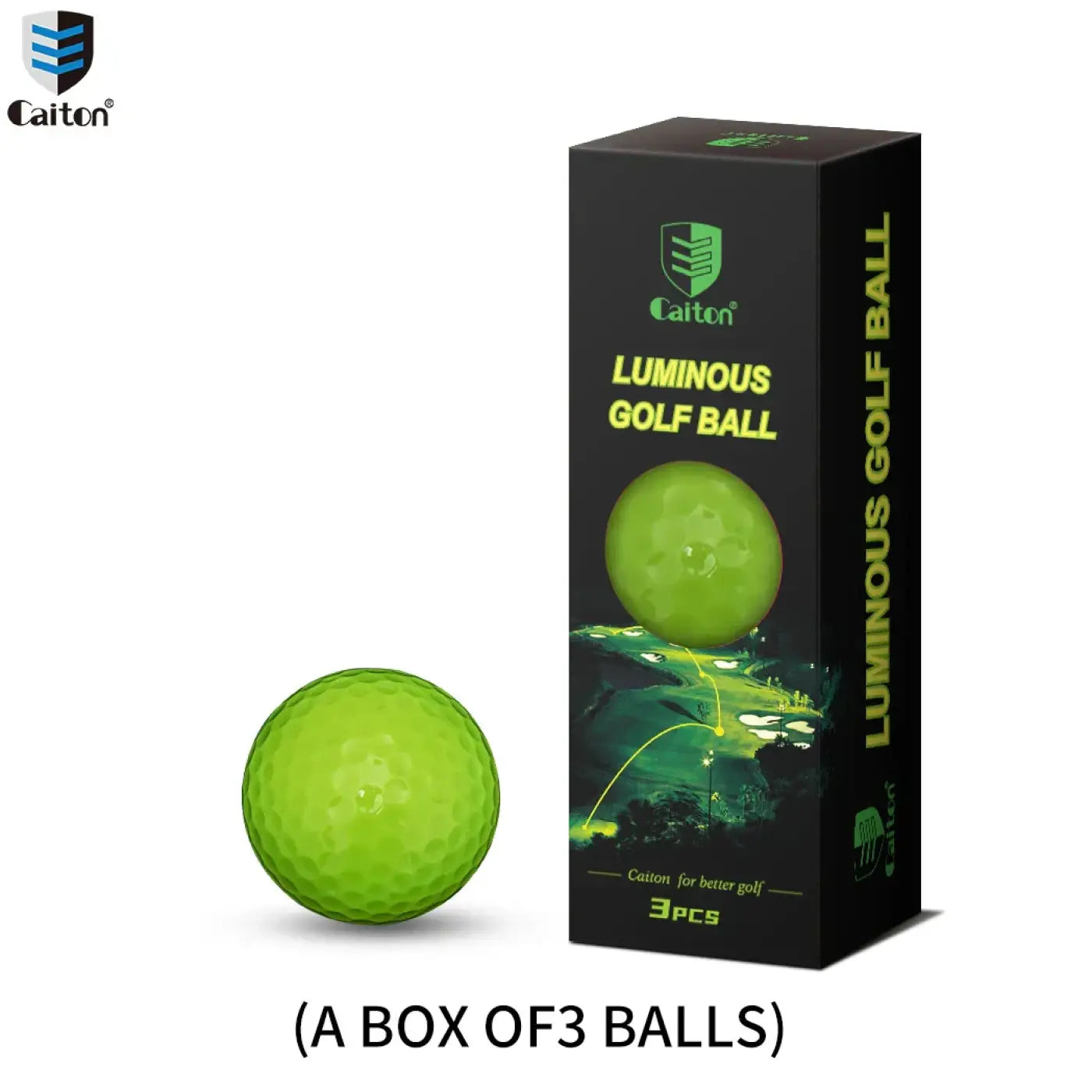 The Ball Depot golf ball: Caiton Glow Golf Balls for Night Sports