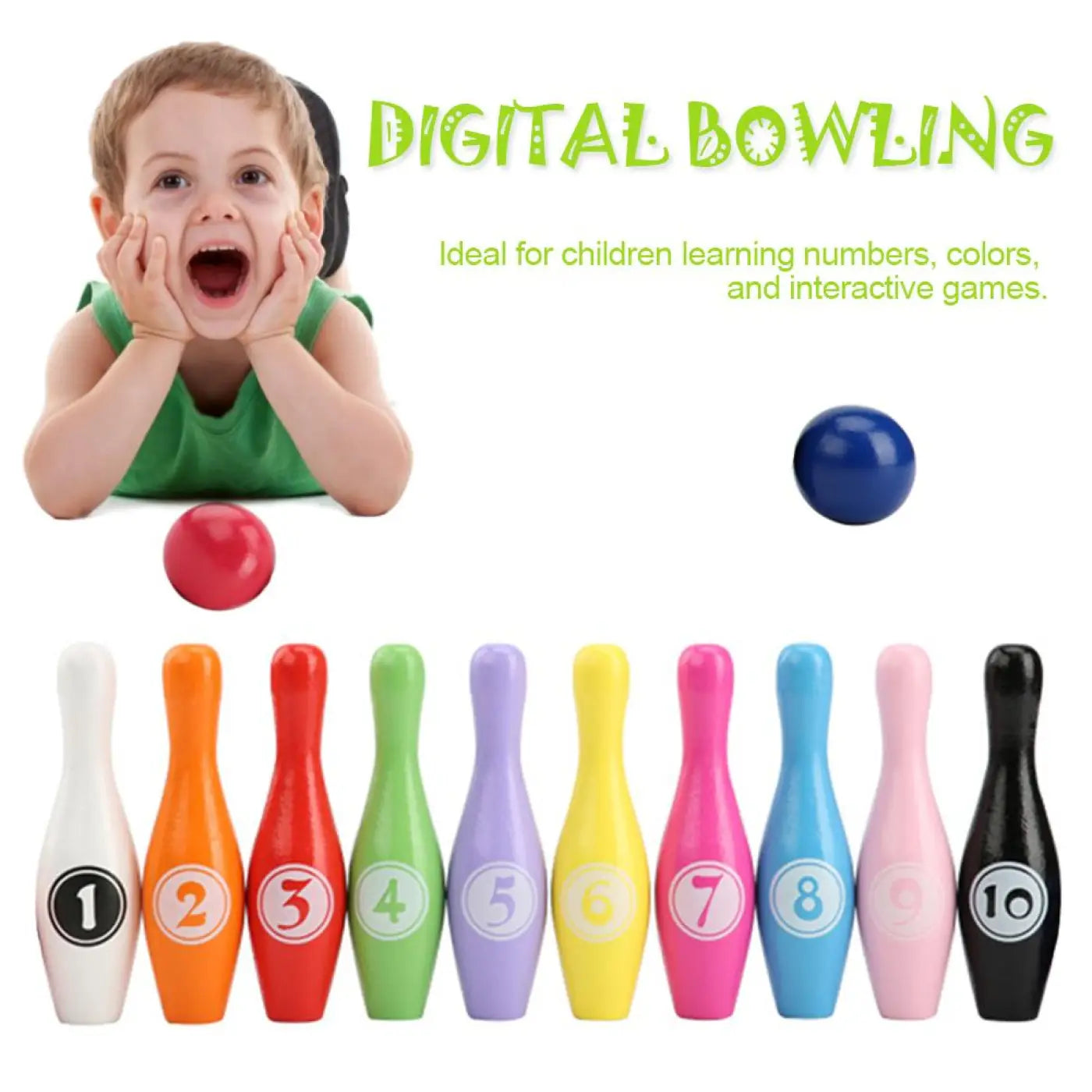 The Ball Depot Accessories: Cartoon digital bowling toy