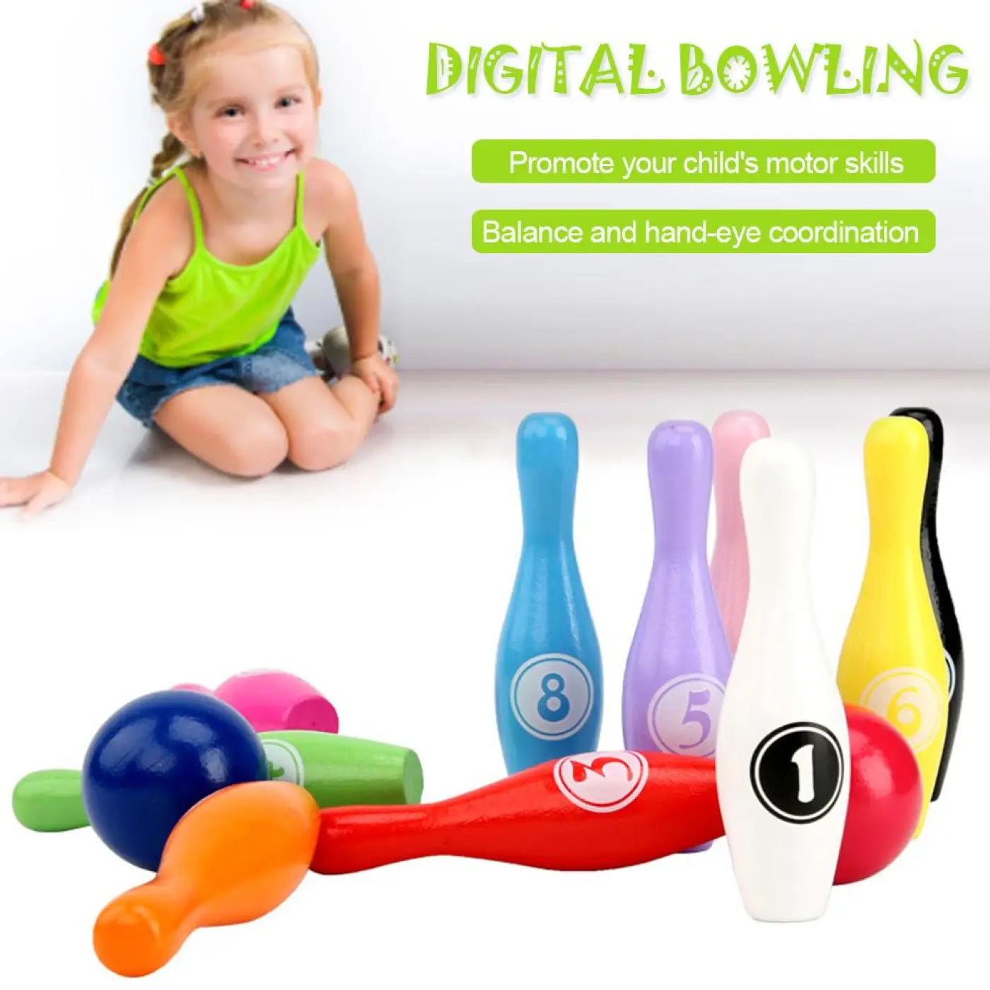 The Ball Depot Accessories: Cartoon digital bowling toy