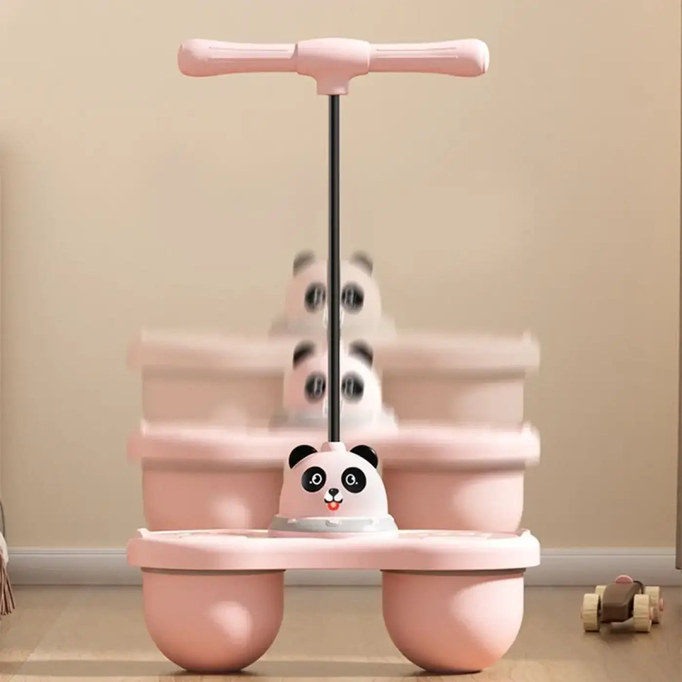 The Ball Depot pogo ball: Cartoon Panda Jumping Ball with Handle