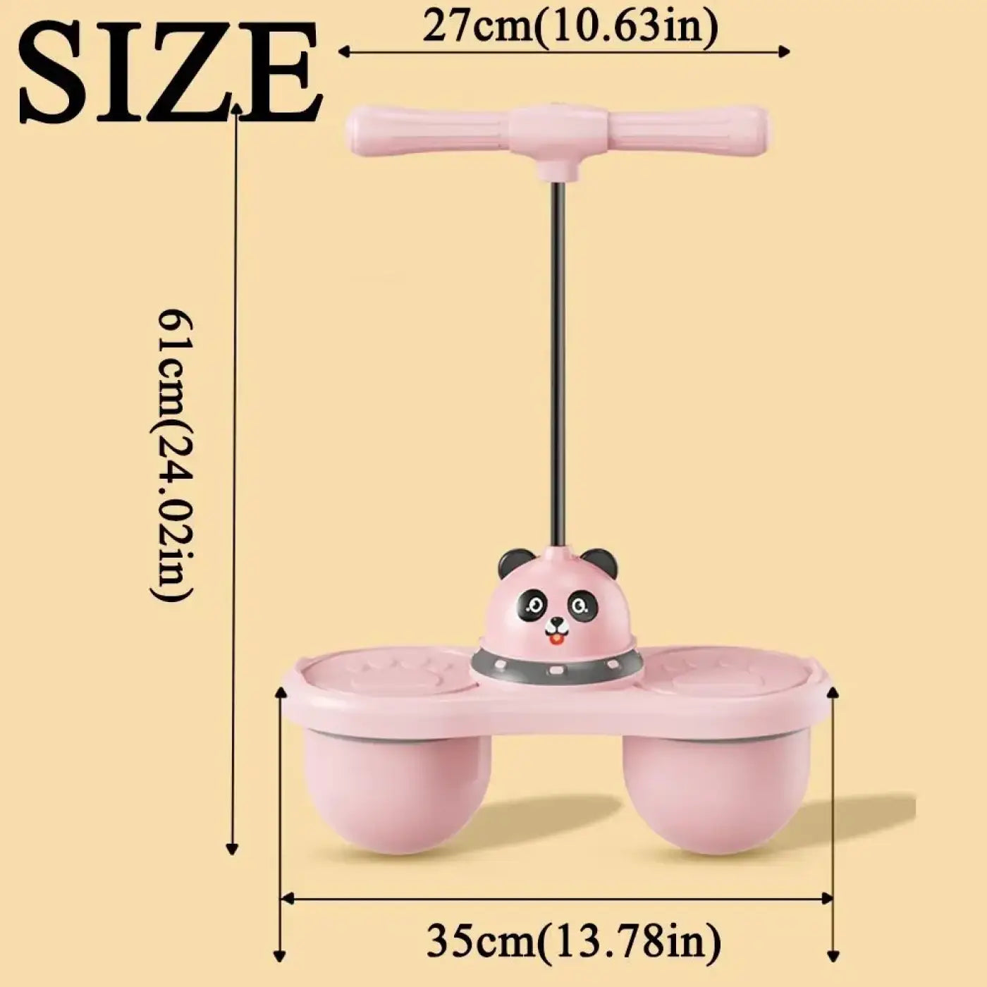 The Ball Depot pogo ball: Cartoon Panda Jumping Ball with Handle