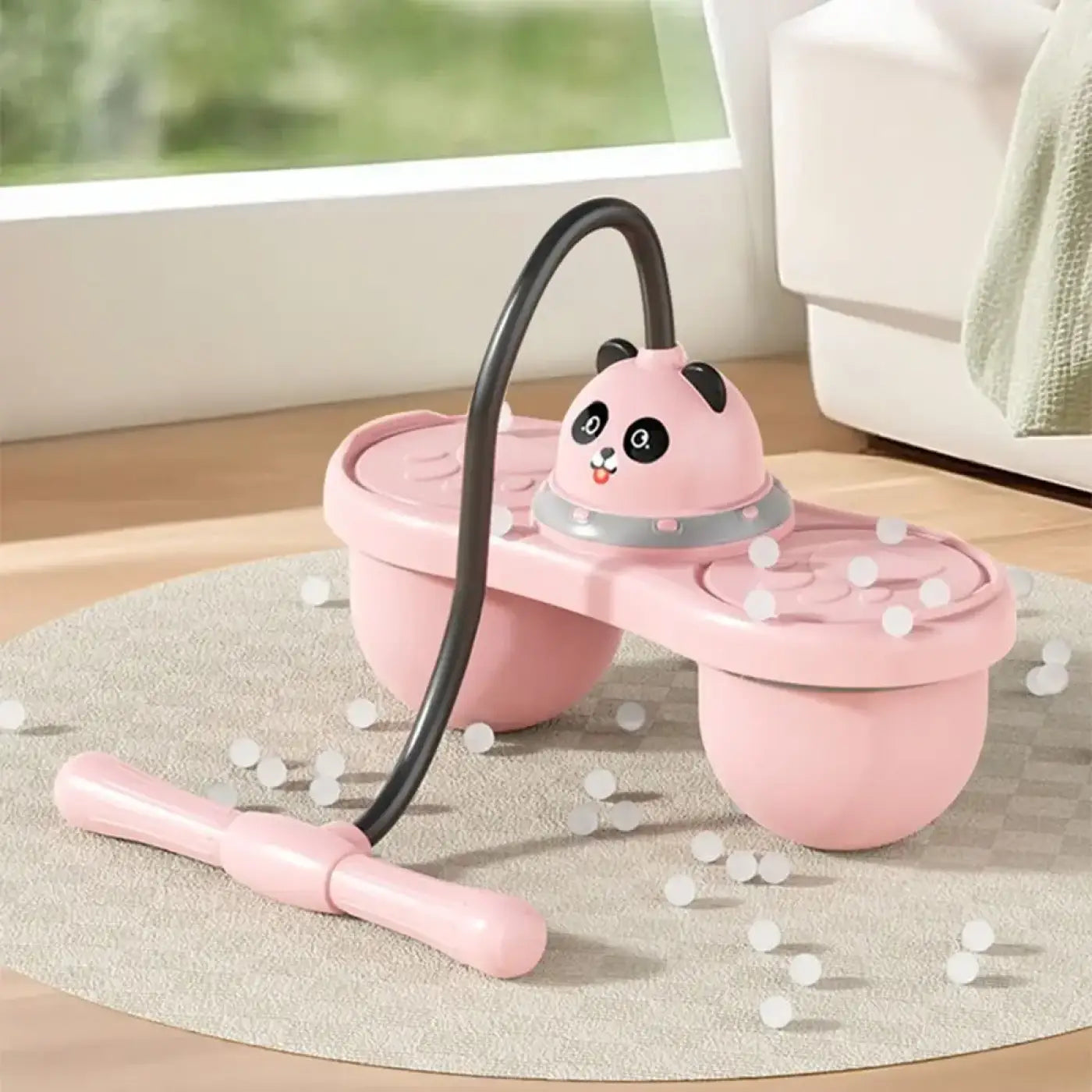 The Ball Depot pogo ball: Cartoon Panda Jumping Ball with Handle