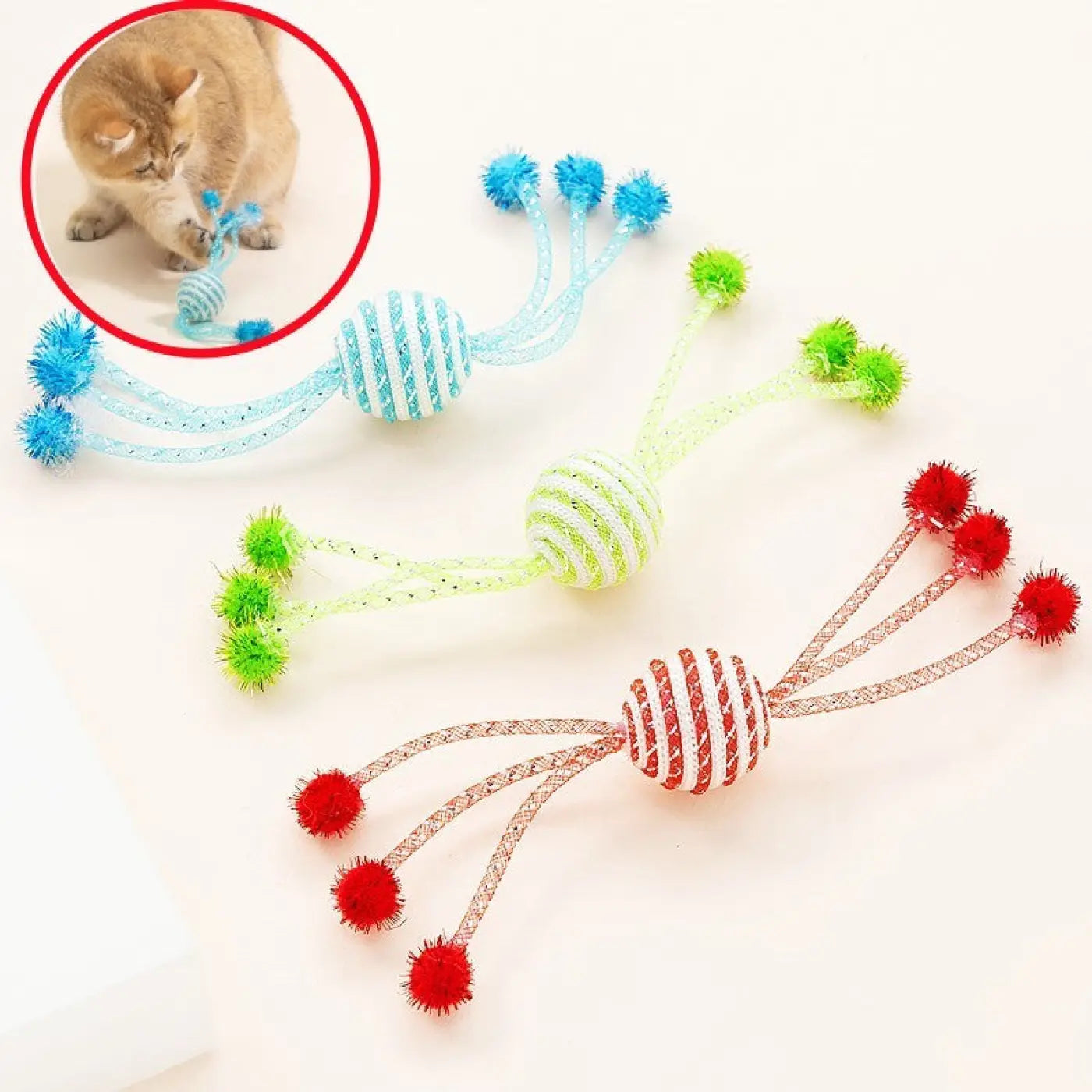 The Ball Depot cat toys: Cat Interactive Rope Ball