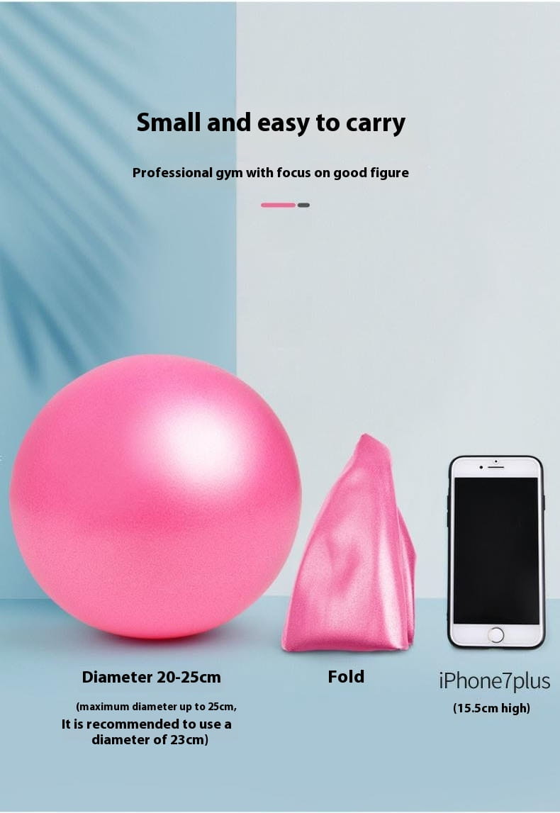 Pink glossy 20-25cm pelvic floor training fitness ball