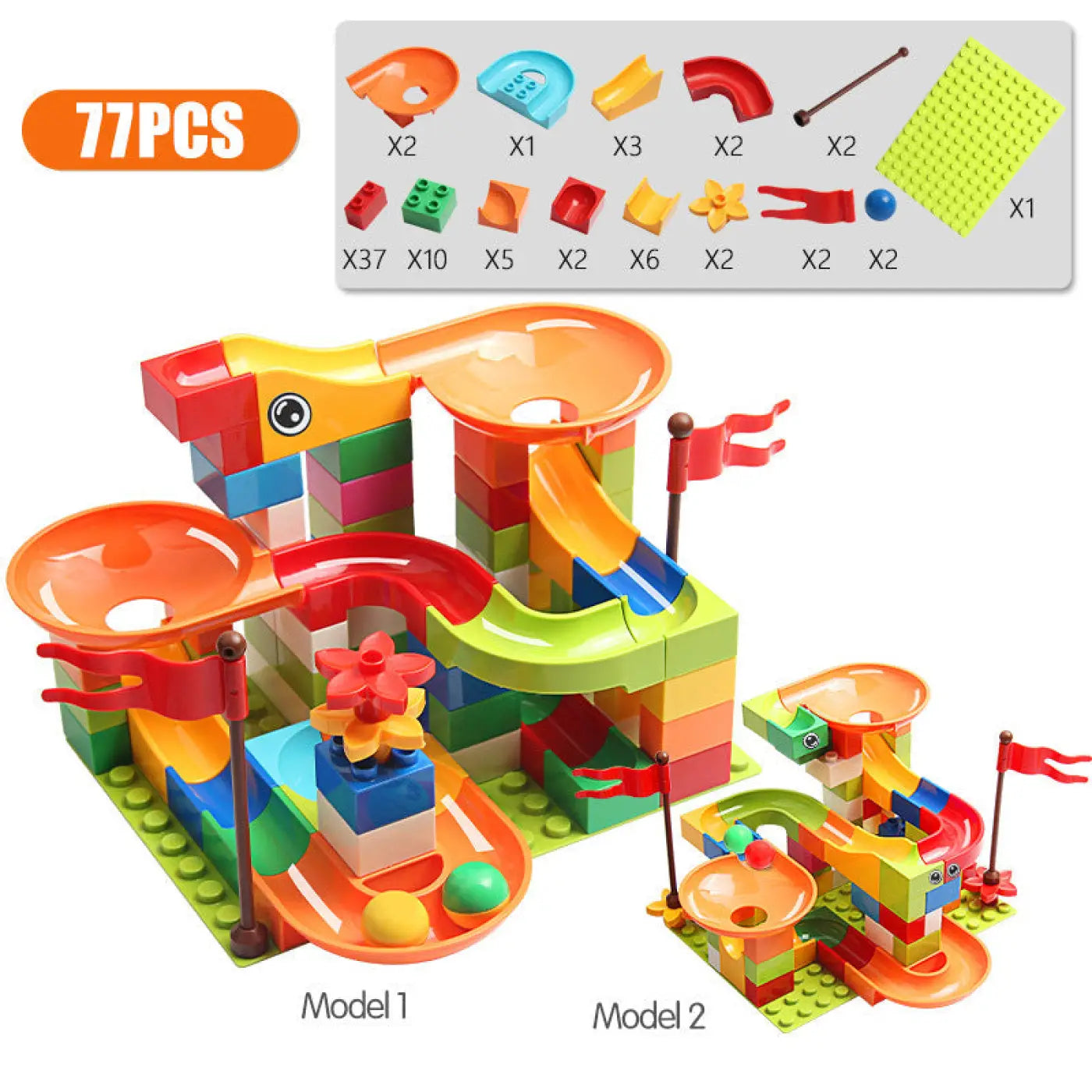 The Ball Depot puzzle ball: Children's Assembling Ball Chute Building Block Toy