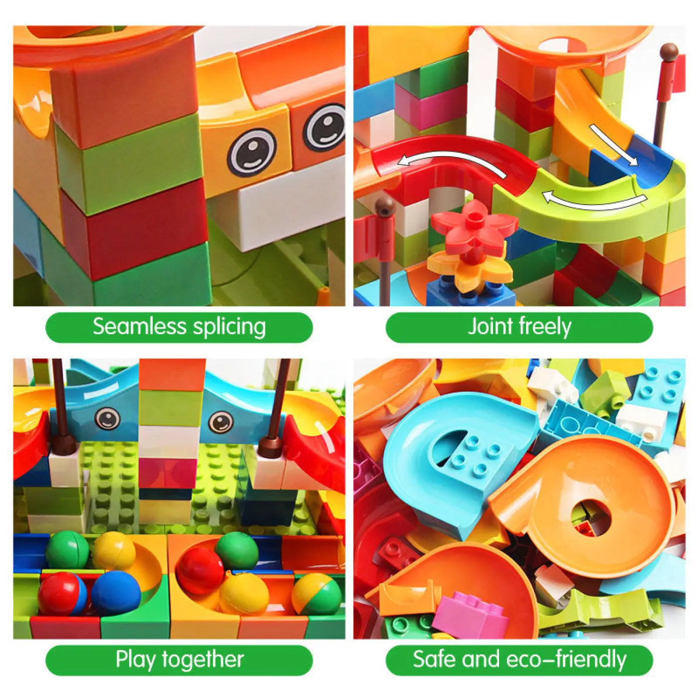 The Ball Depot puzzle ball: Children's Assembling Ball Chute Building Block Toy