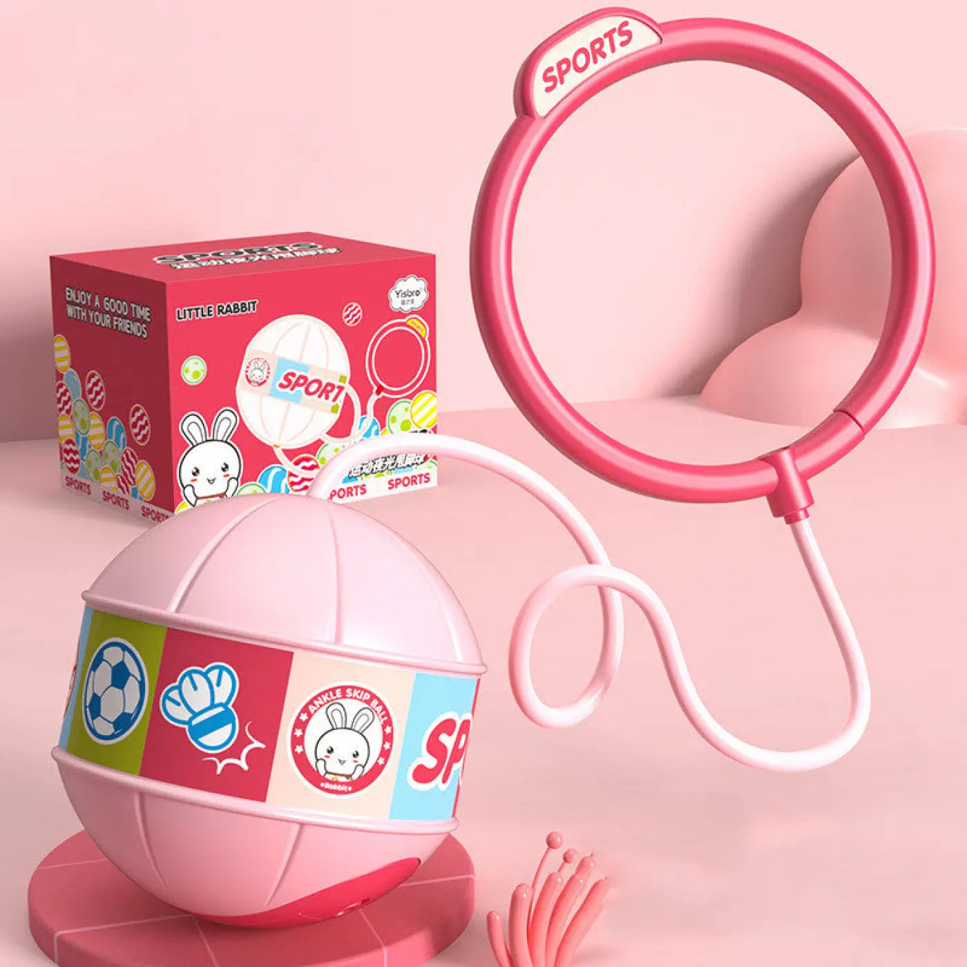 The Ball Depot children game: Children's Soft Rope Flip Foot Ball