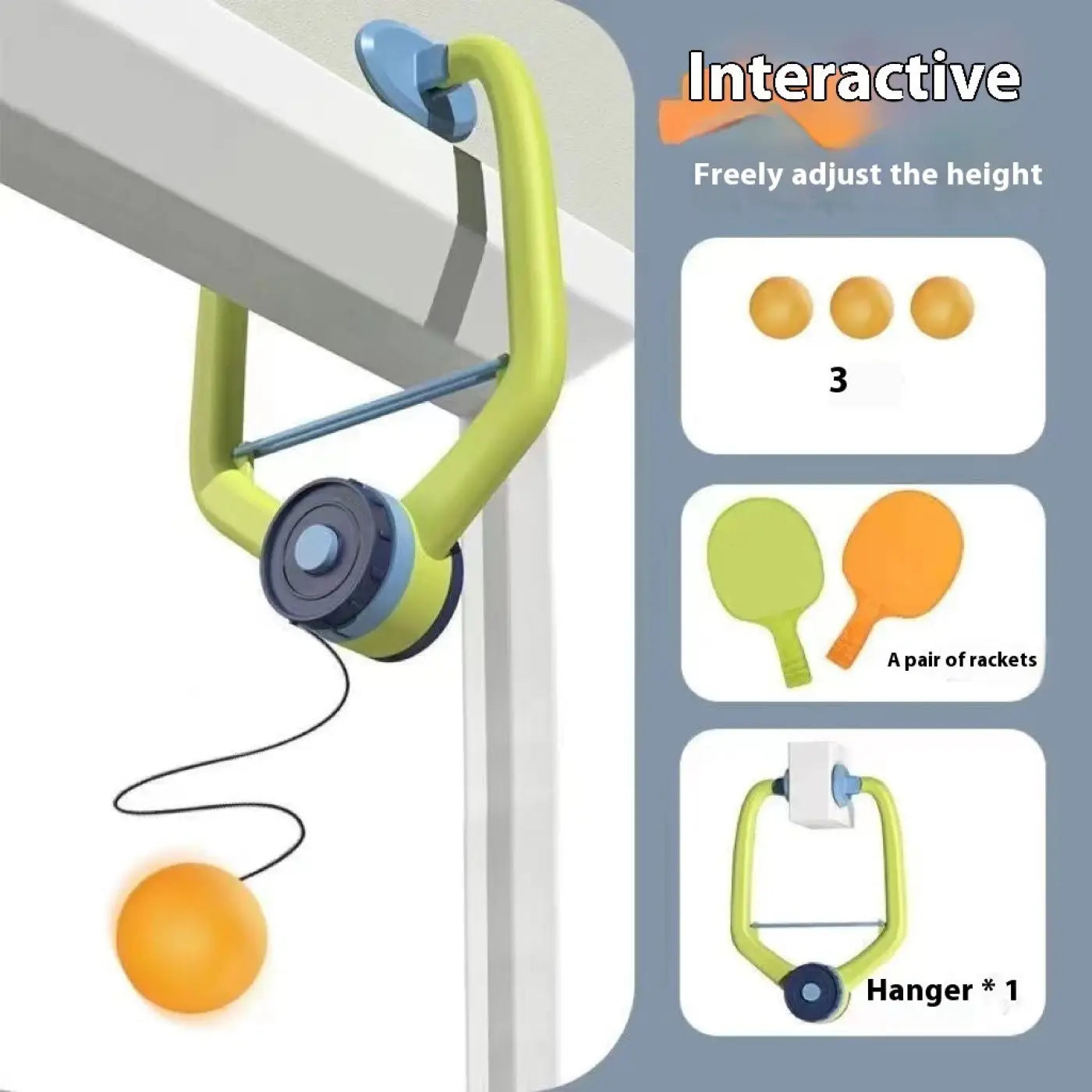 The Ball Depot tennis balls: Children's Table Tennis Ball Trainer Door Frame Hanging Indoor