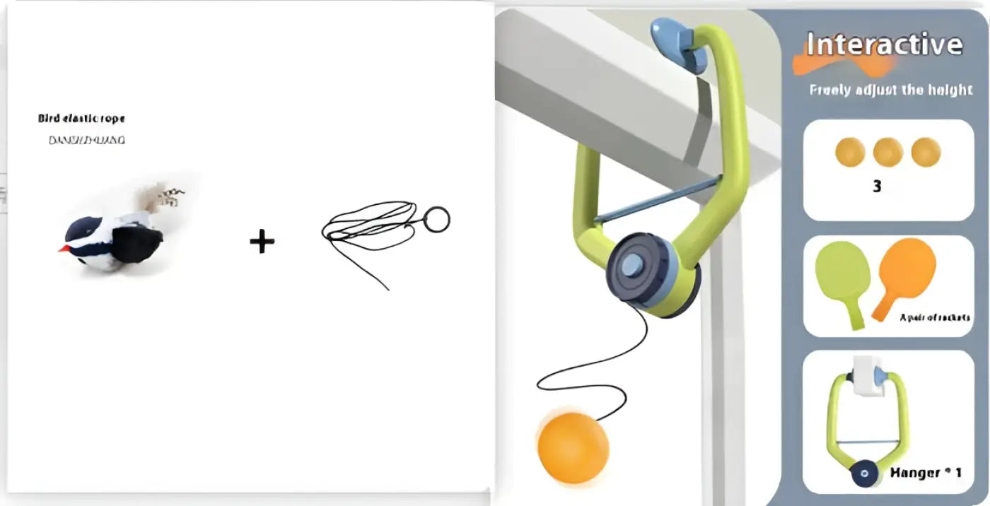 The Ball Depot tennis balls: Children's Table Tennis Ball Trainer Door Frame Hanging Indoor