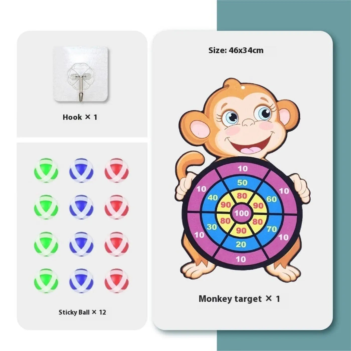 The Ball Depot ball game: Children's Throwing Sticky Ball Dart Set