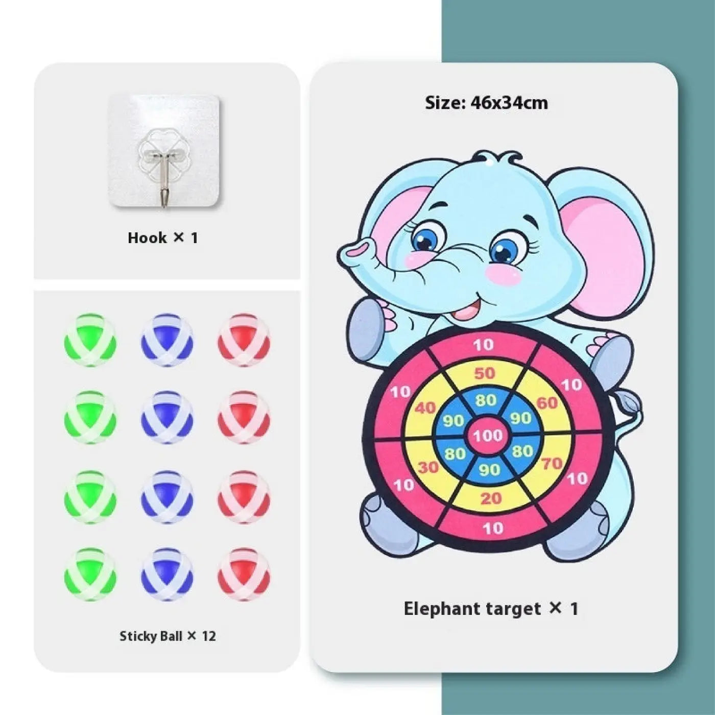 The Ball Depot ball game: Children's Throwing Sticky Ball Dart Set