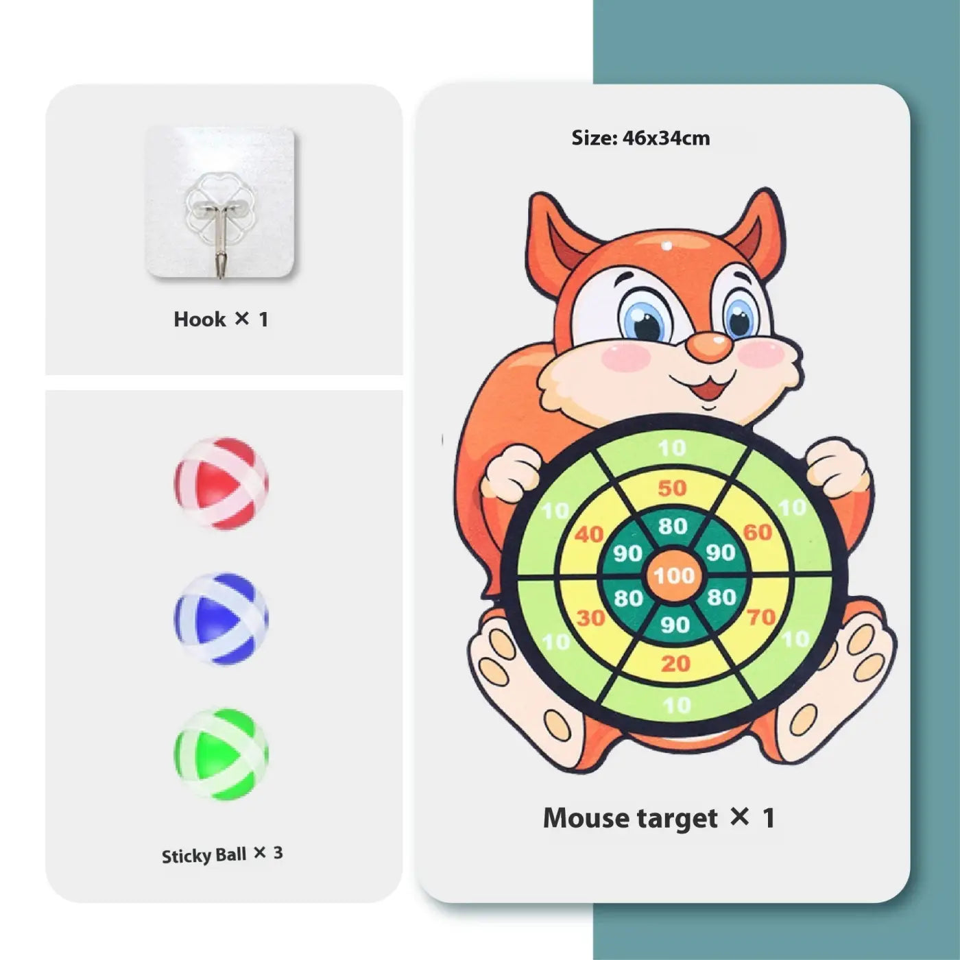 The Ball Depot ball game: Children's Throwing Sticky Ball Dart Set
