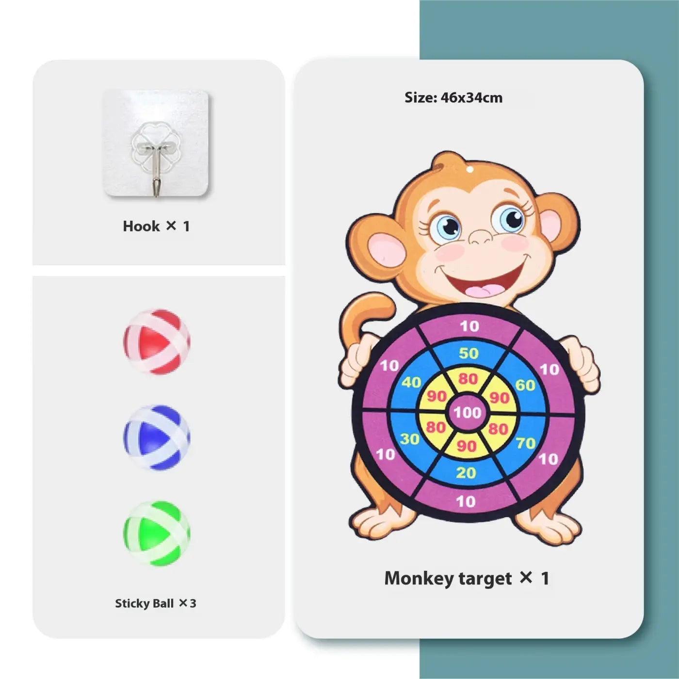 The Ball Depot ball game: Children's Throwing Sticky Ball Dart Set