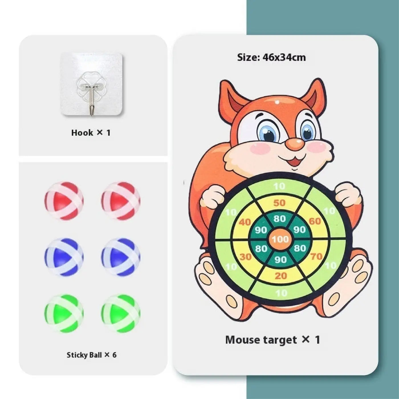 The Ball Depot ball game: Children's Throwing Sticky Ball Dart Set