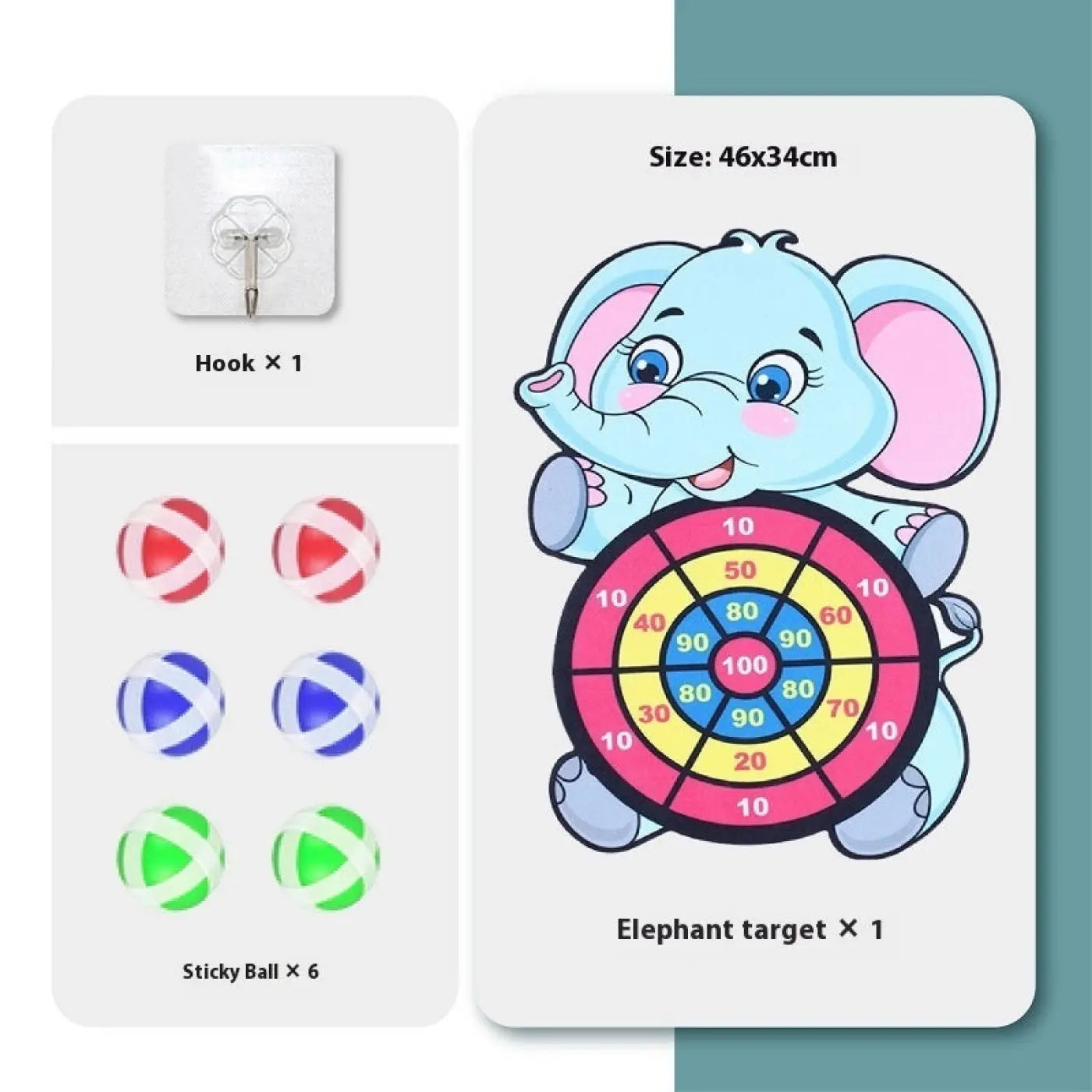 The Ball Depot ball game: Children's Throwing Sticky Ball Dart Set