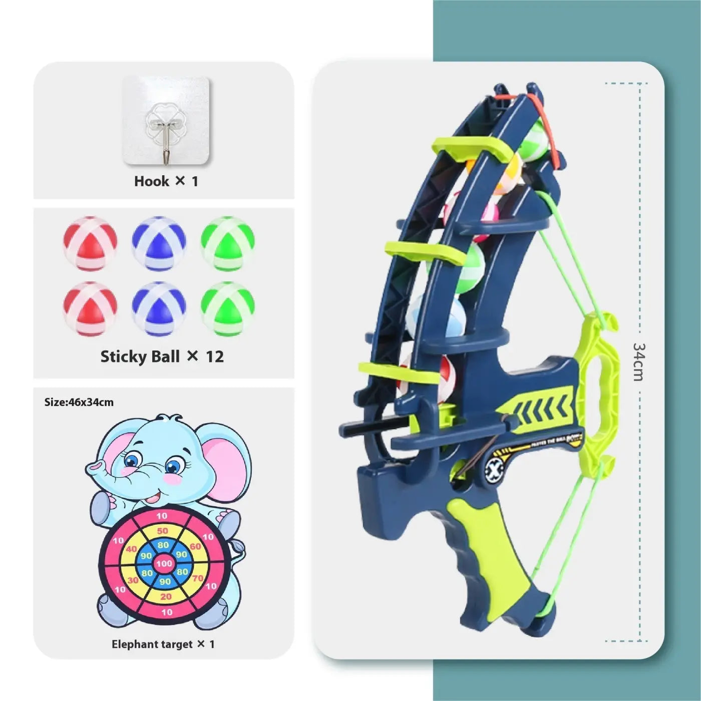 The Ball Depot ball game: Children's Throwing Sticky Ball Dart Set