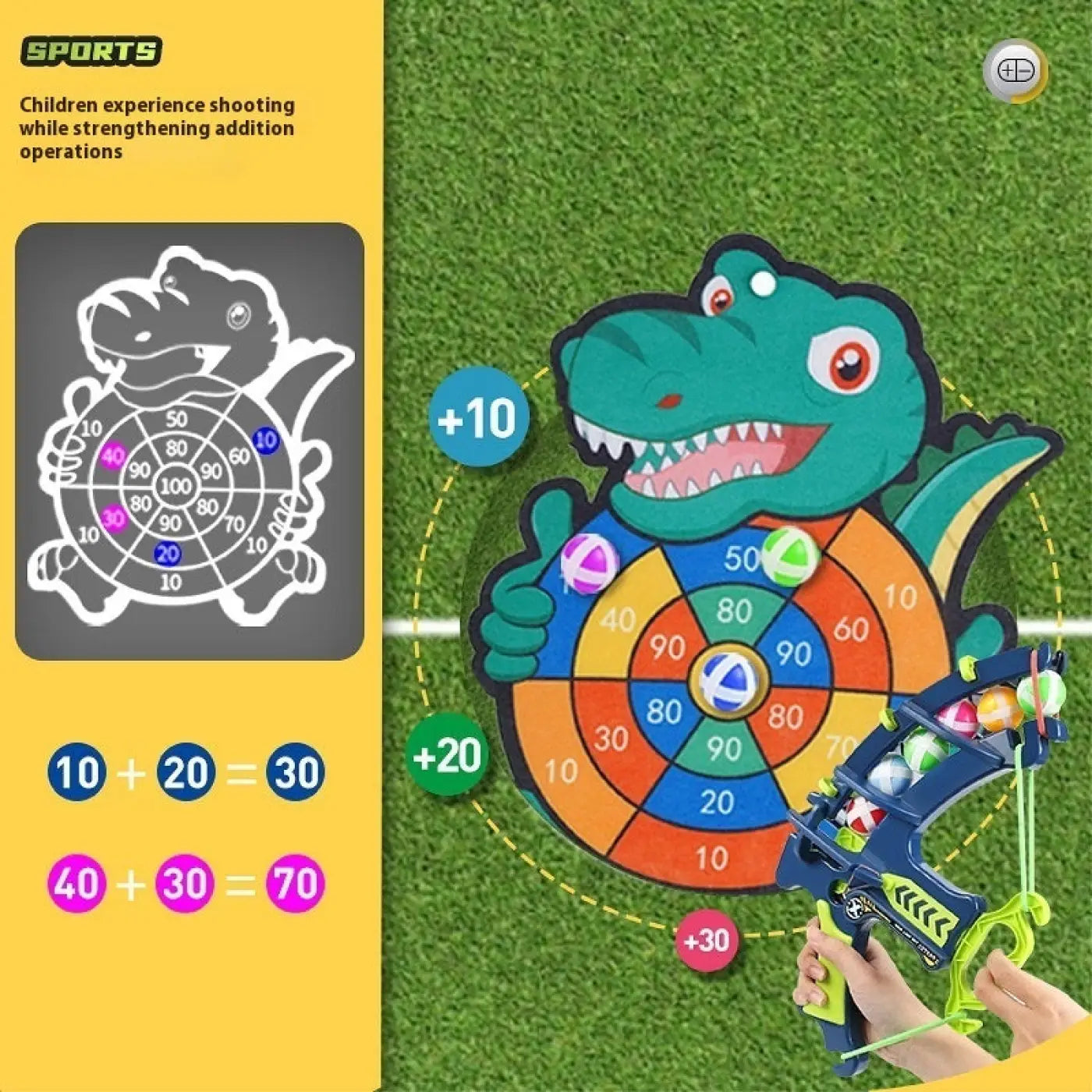 The Ball Depot ball game: Children's Throwing Sticky Ball Dart Set