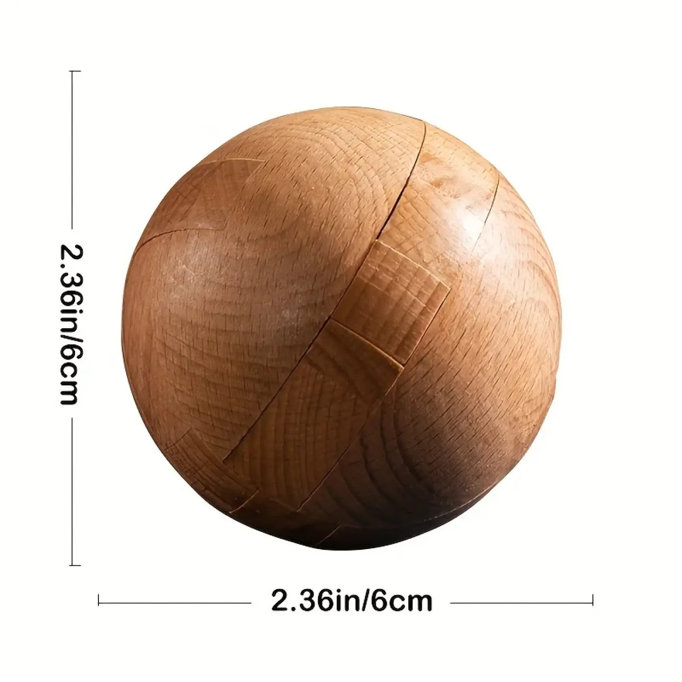 The Ball Depot puzzle ball: Classic Wooden Brain Teaser Puzzle