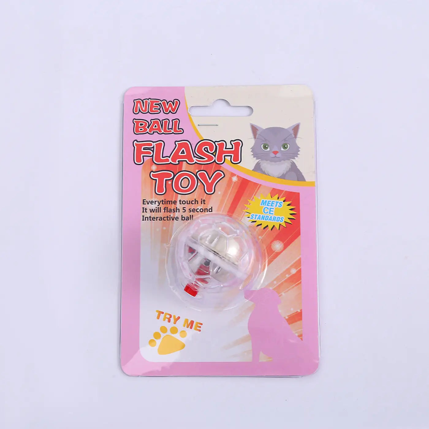 The Ball Depot cat toys: Clear Illuminating Cat Ball